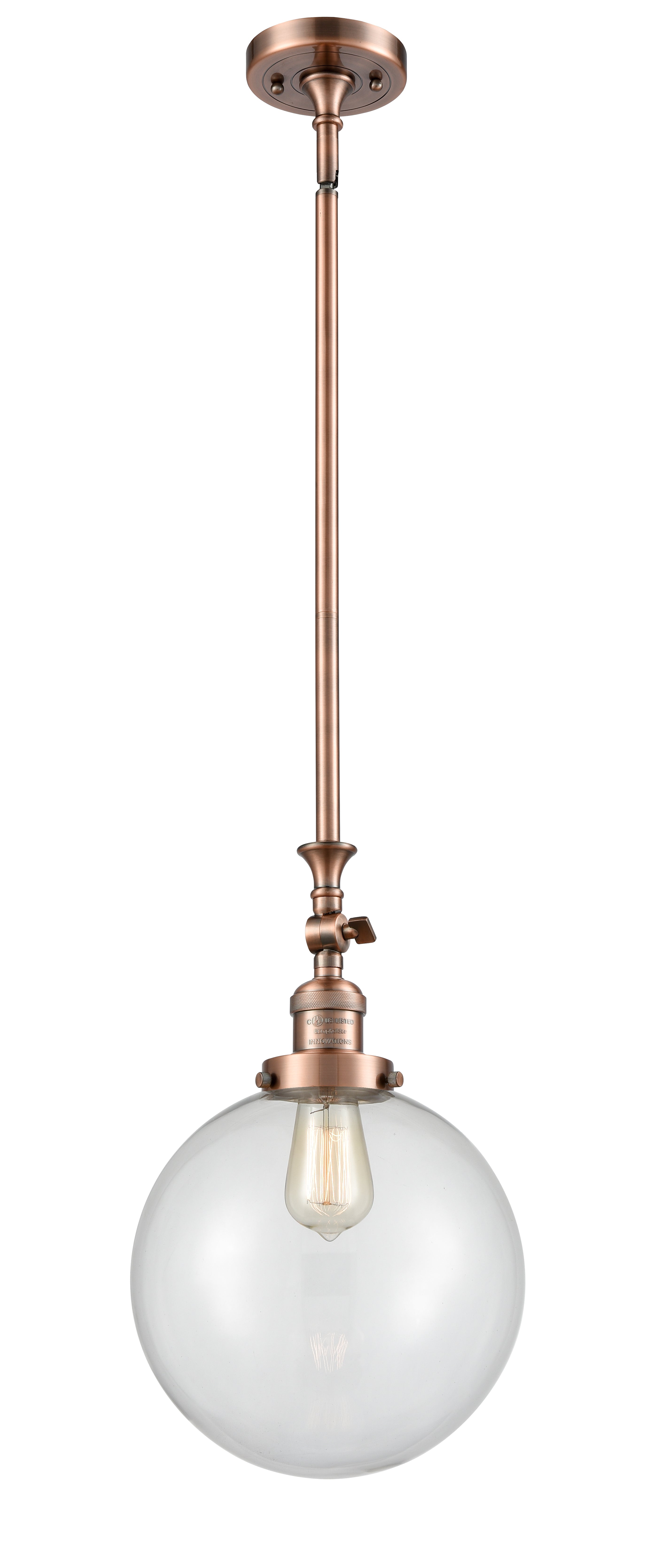 Franklin Restoration Mini Pendant Antique Brass