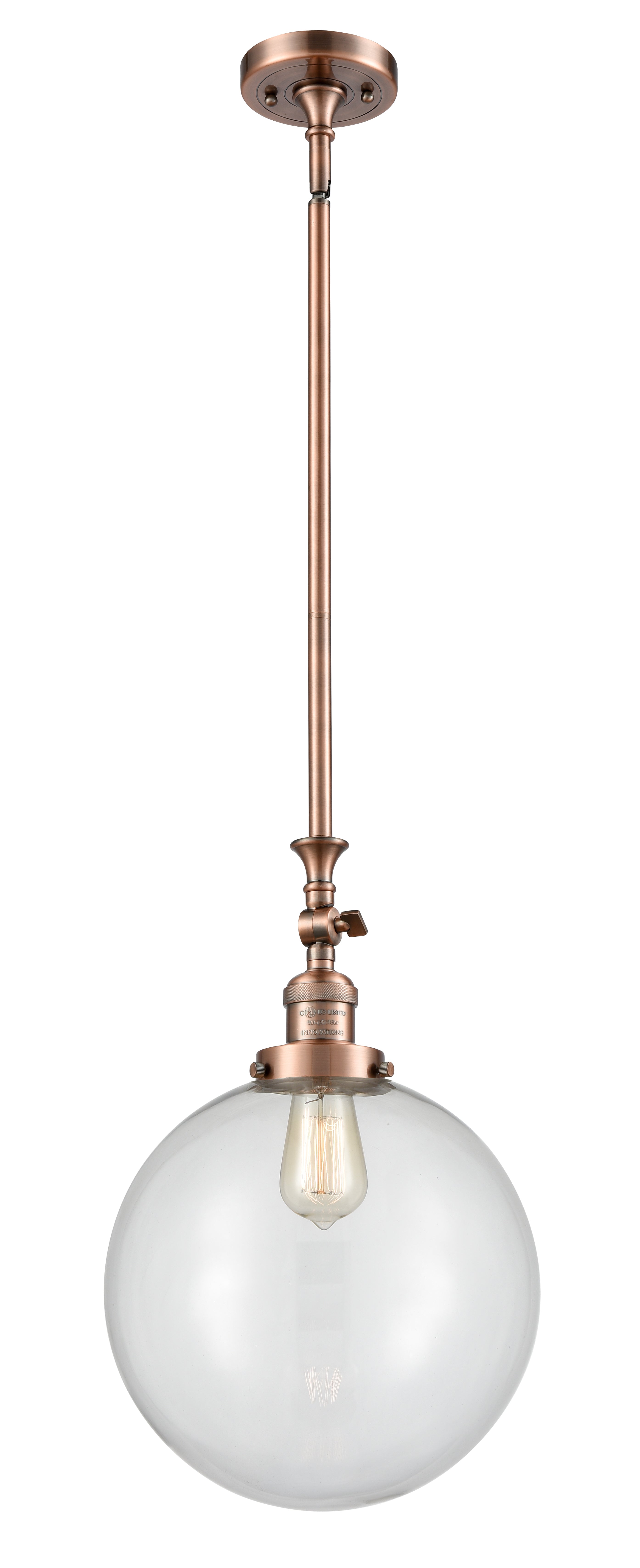Franklin Restoration Antique Brass Mini Pendant