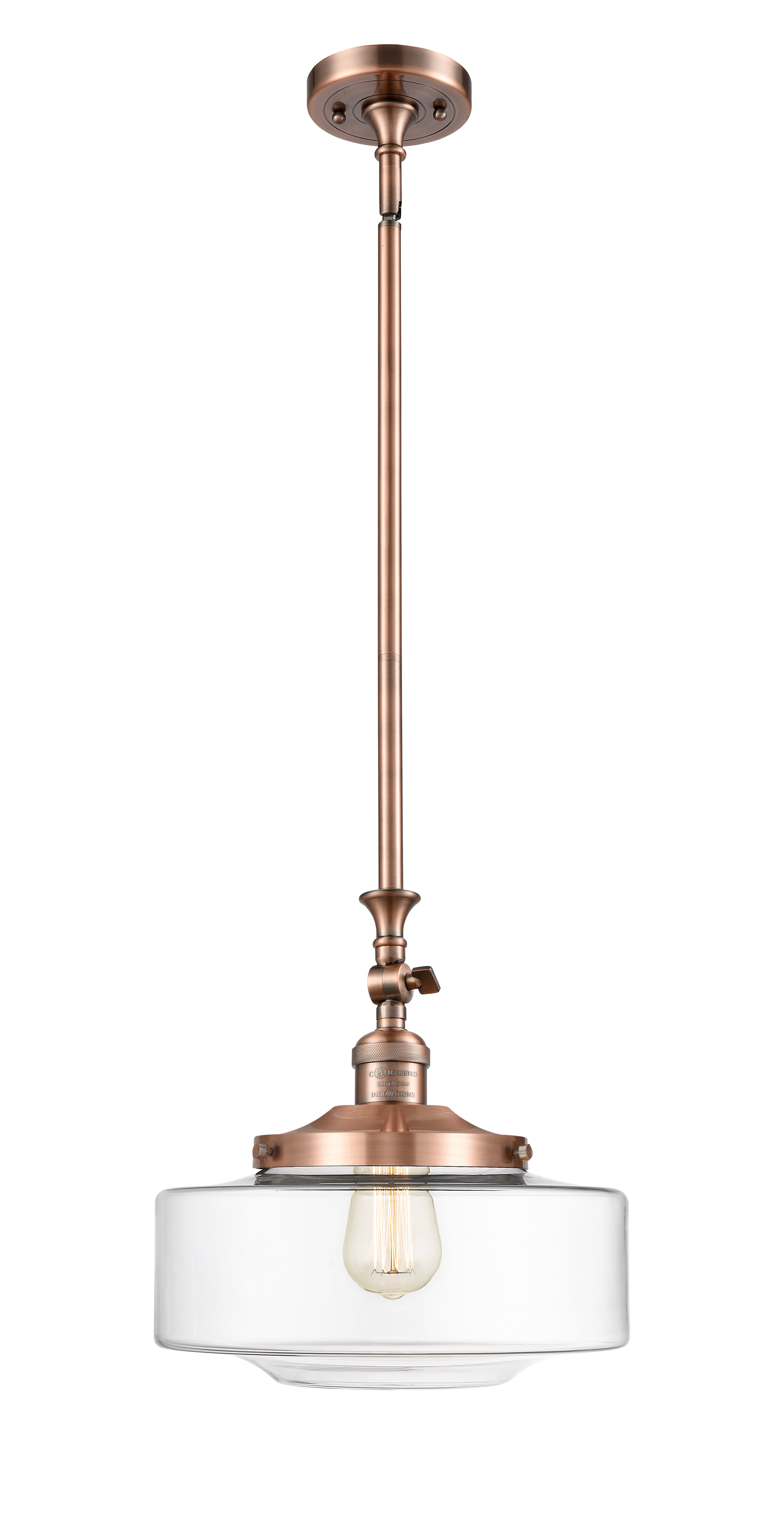Franklin Restoration Mini Pendant Antique Brass