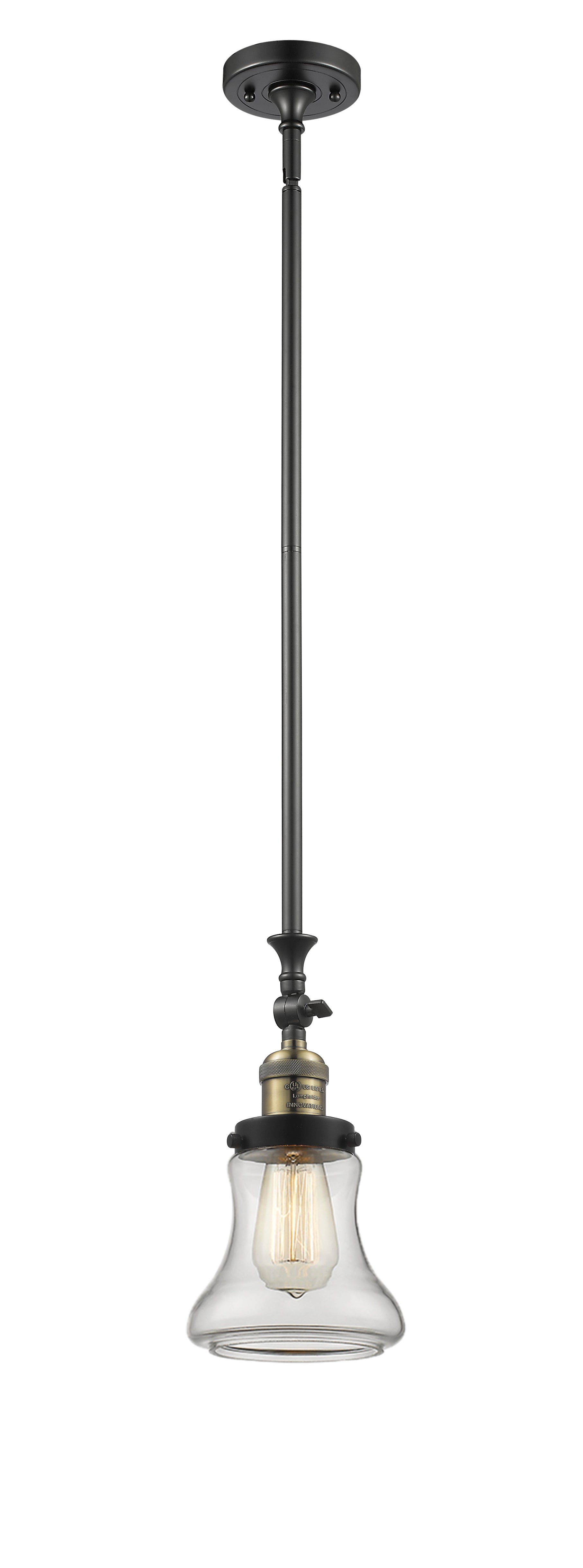 Franklin Restoration Mini Pendant Brass Finish
