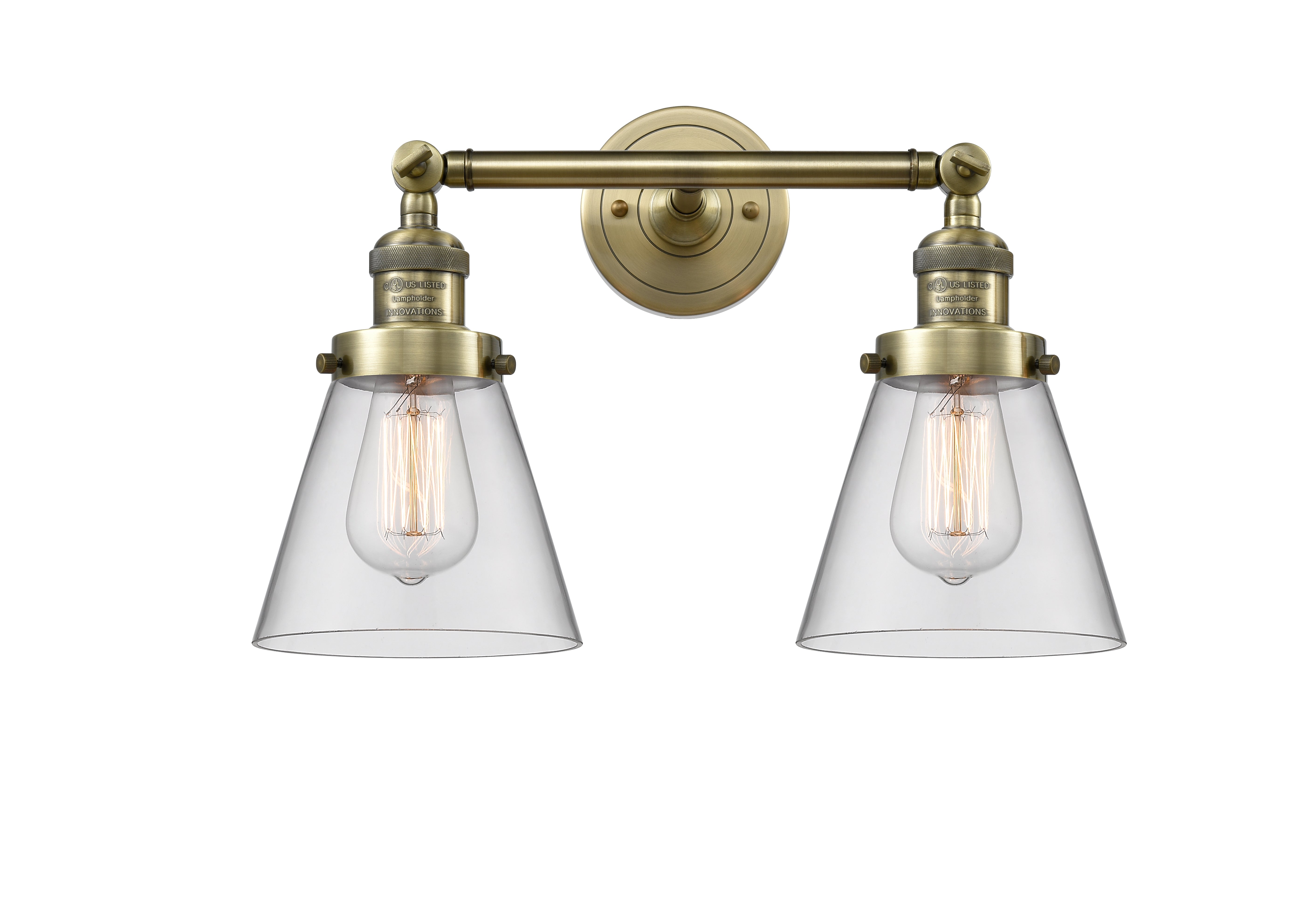 Franklin Restoration Vanity Light Brass Finish