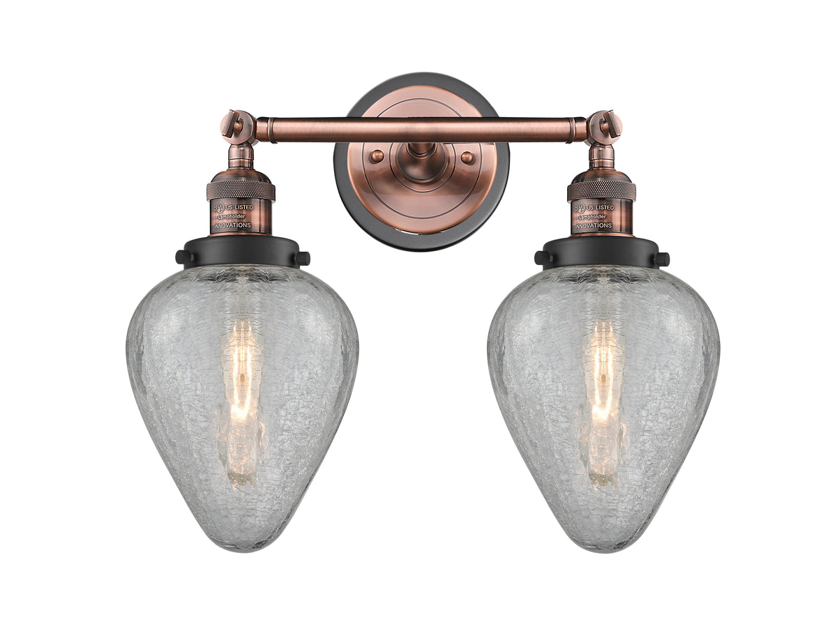 Geneseo 17-Inch 2-Light Bath Vanity Light 10.25-Inch Extension