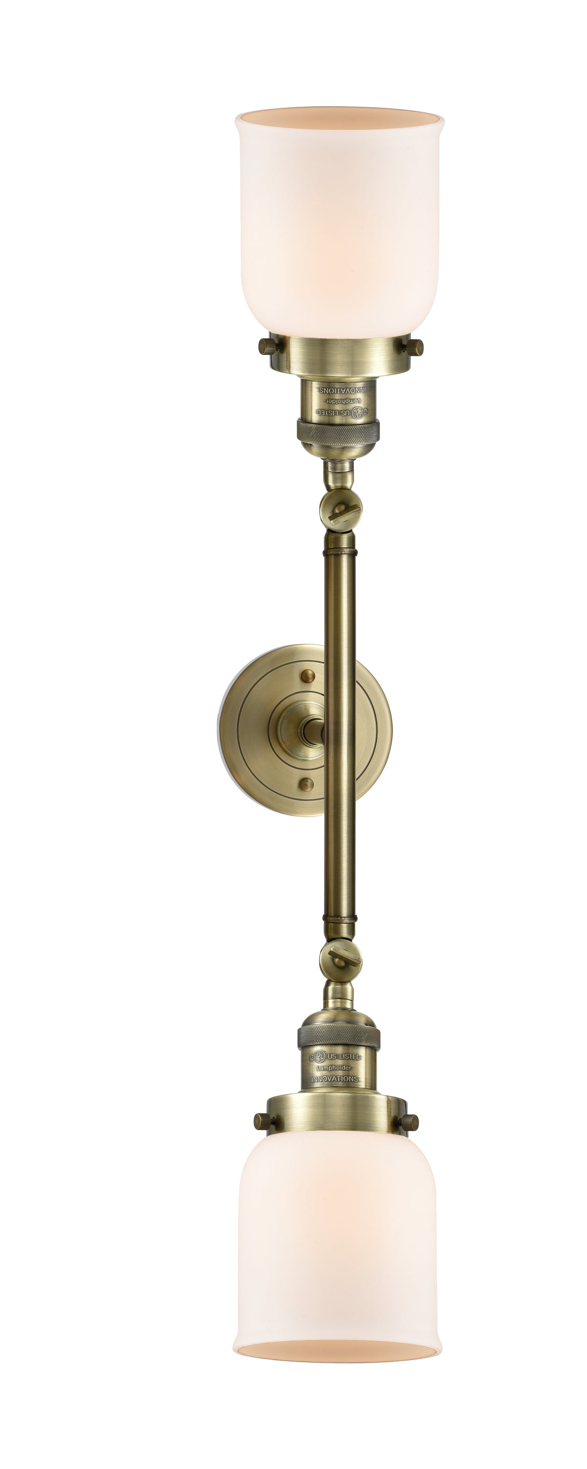 Bell 5-Inch 2-Light Bath Vanity Light with LED Bulbs