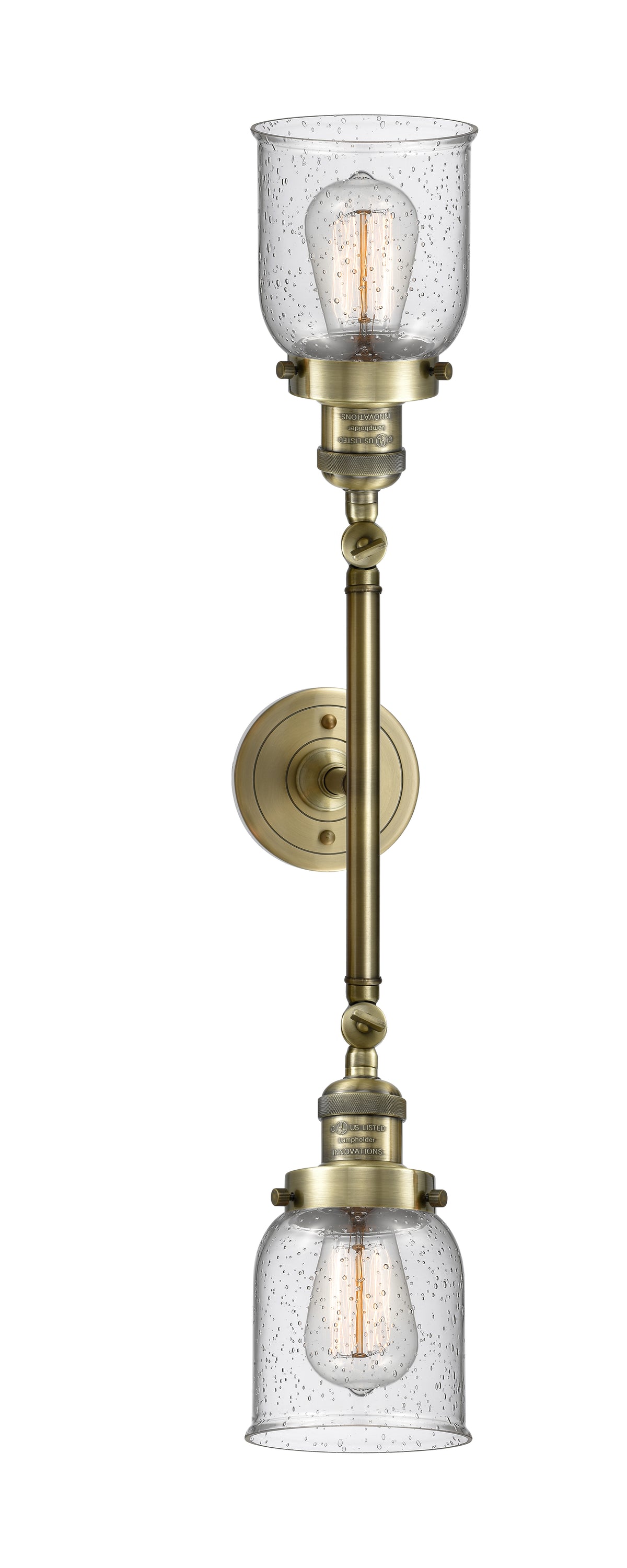 Bell 5-Inch 2-Light Bath Vanity Light with LED Bulbs
