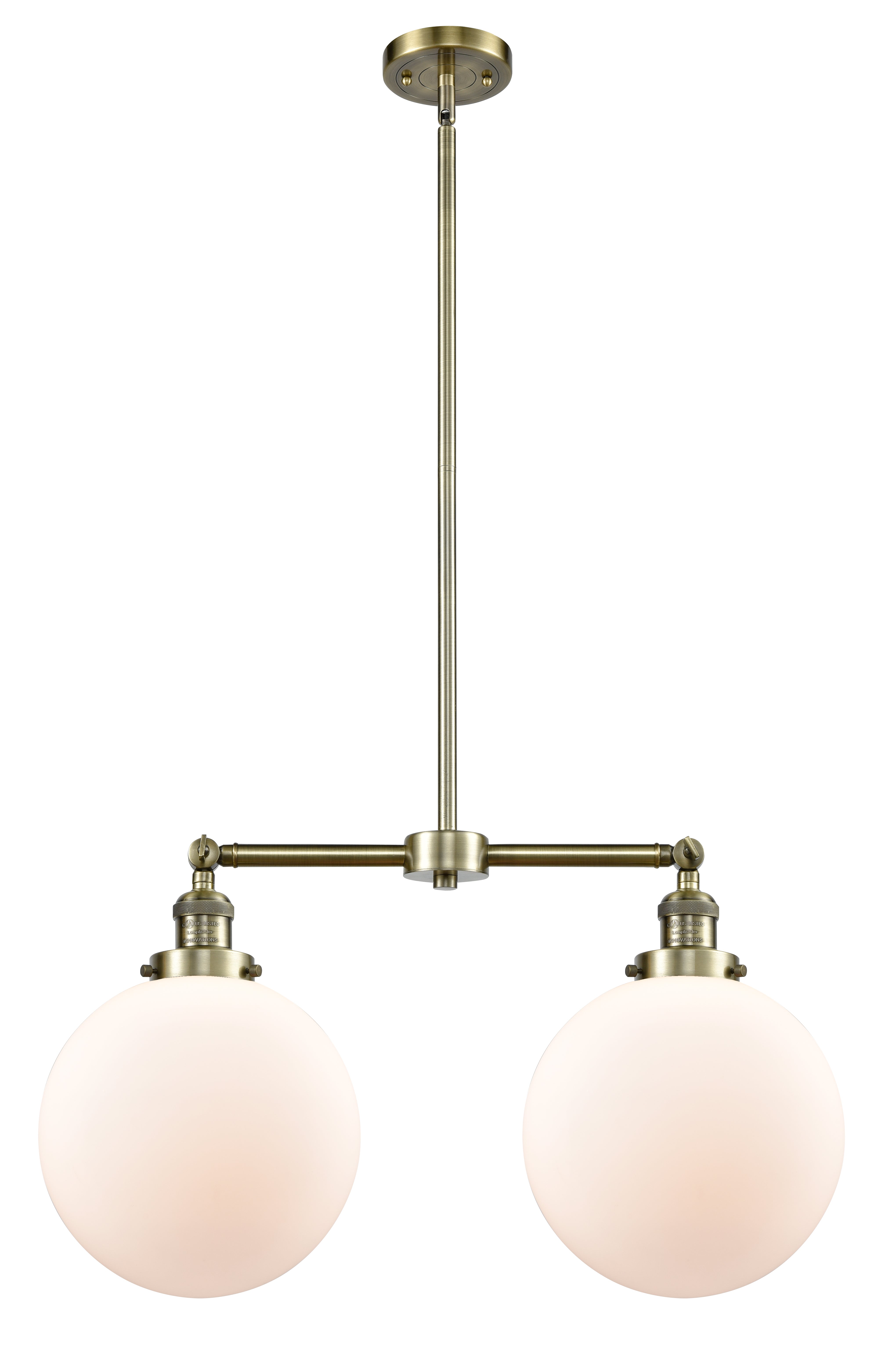 Franklin Restoration Island Light Brass Glass