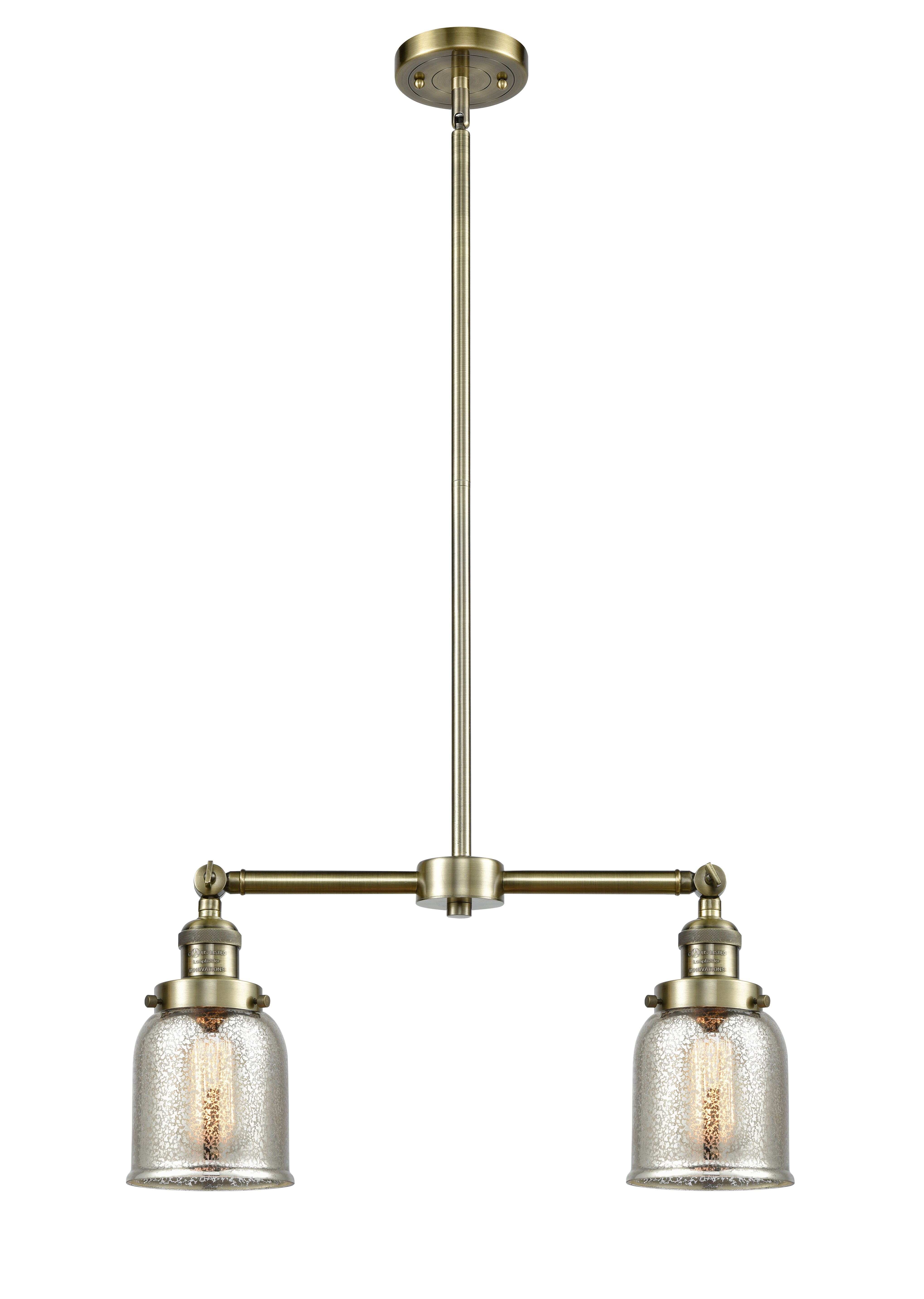 Franklin Restoration Brass Glass Island Light