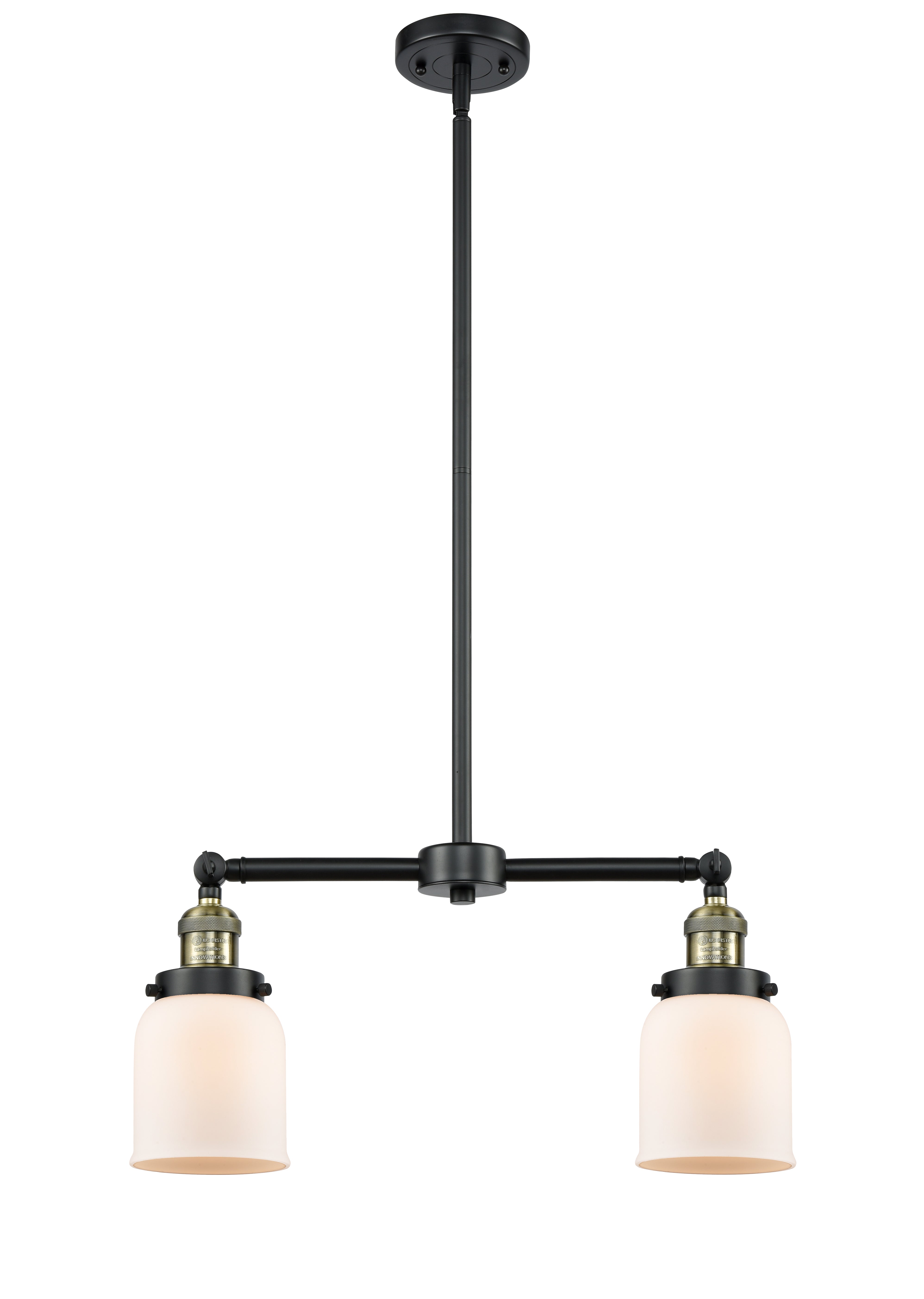 Franklin Restoration Brass Glass Island Light