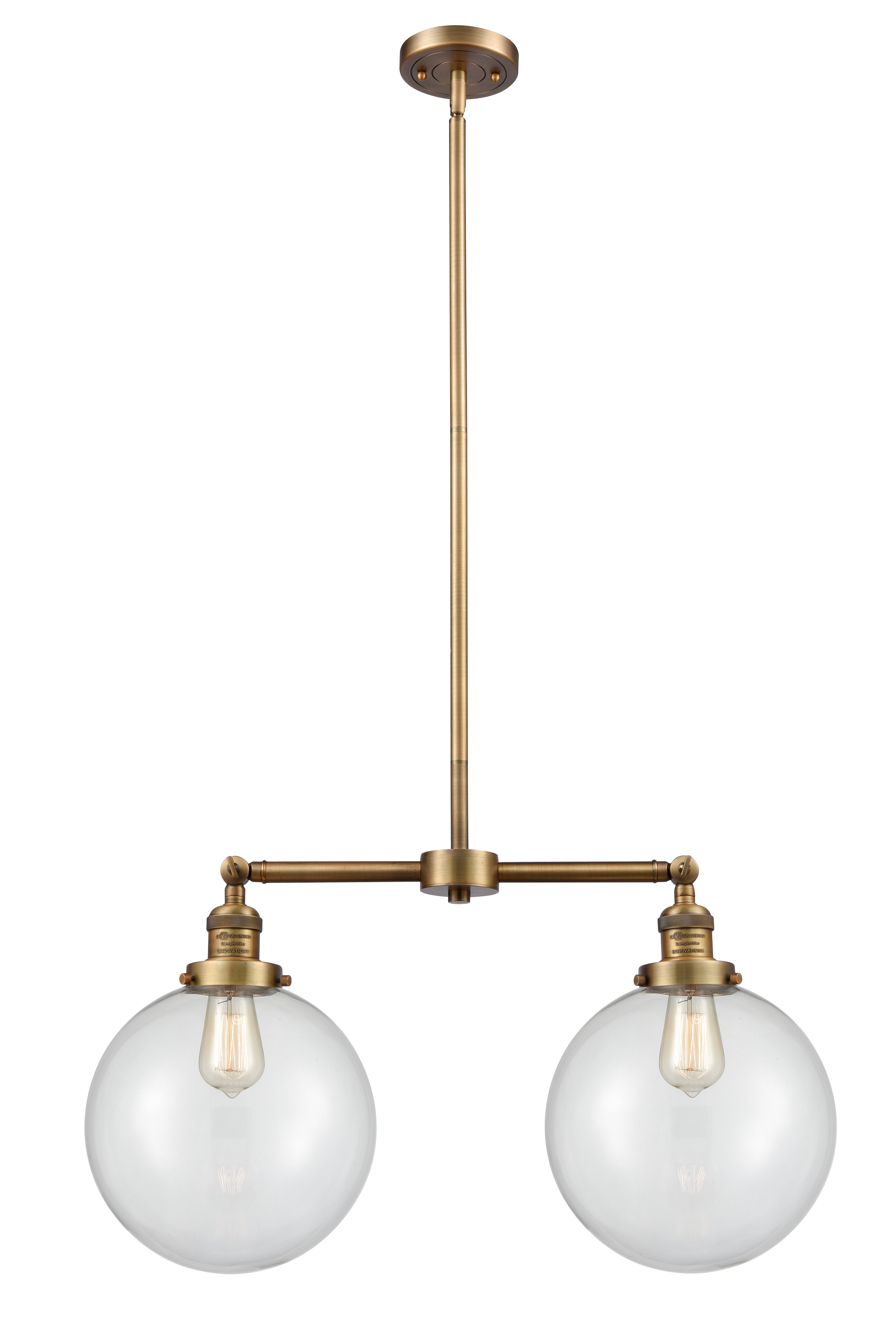 Franklin Restoration Island Light Brass Glass