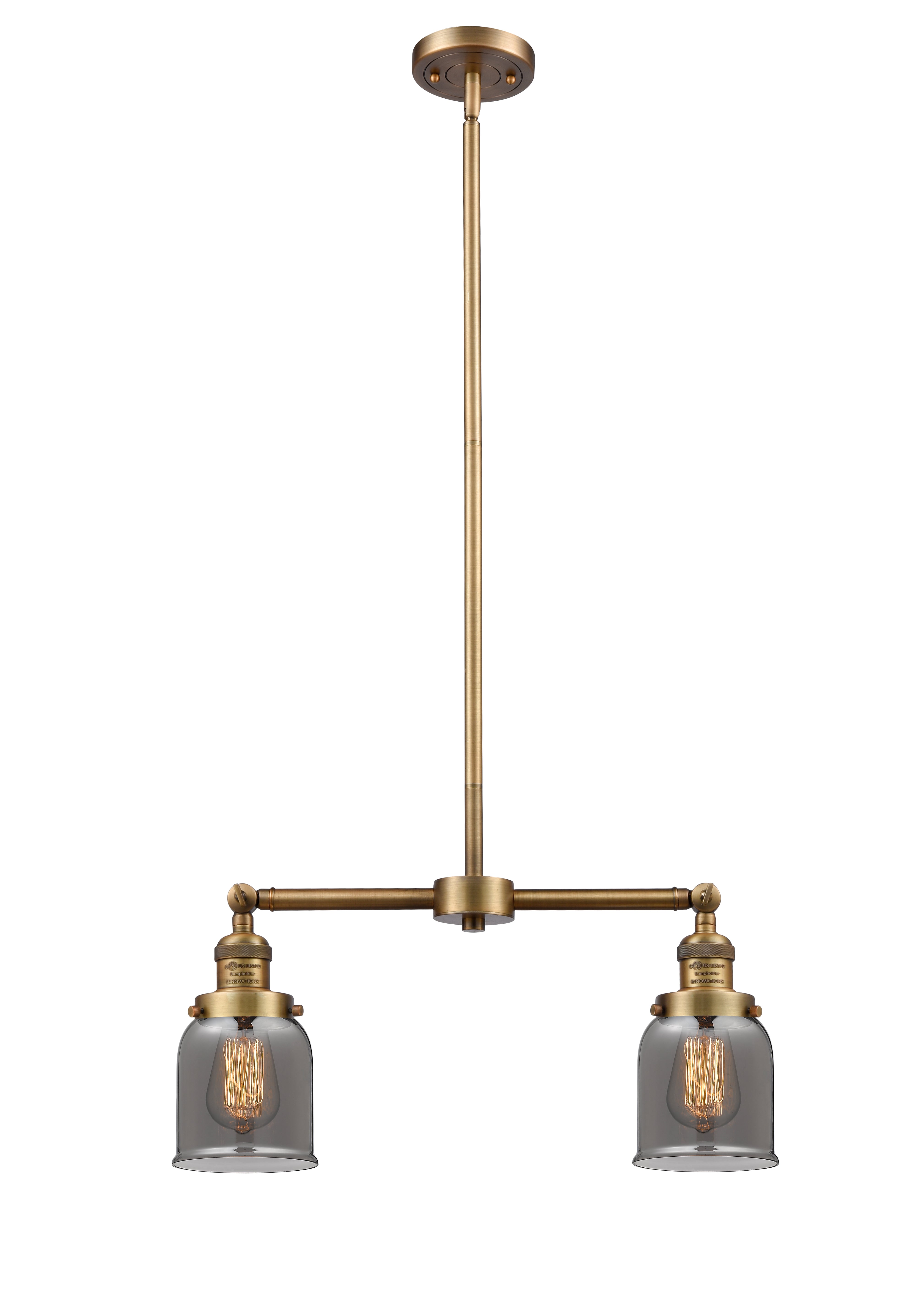 Franklin Restoration Brass Glass Island Light