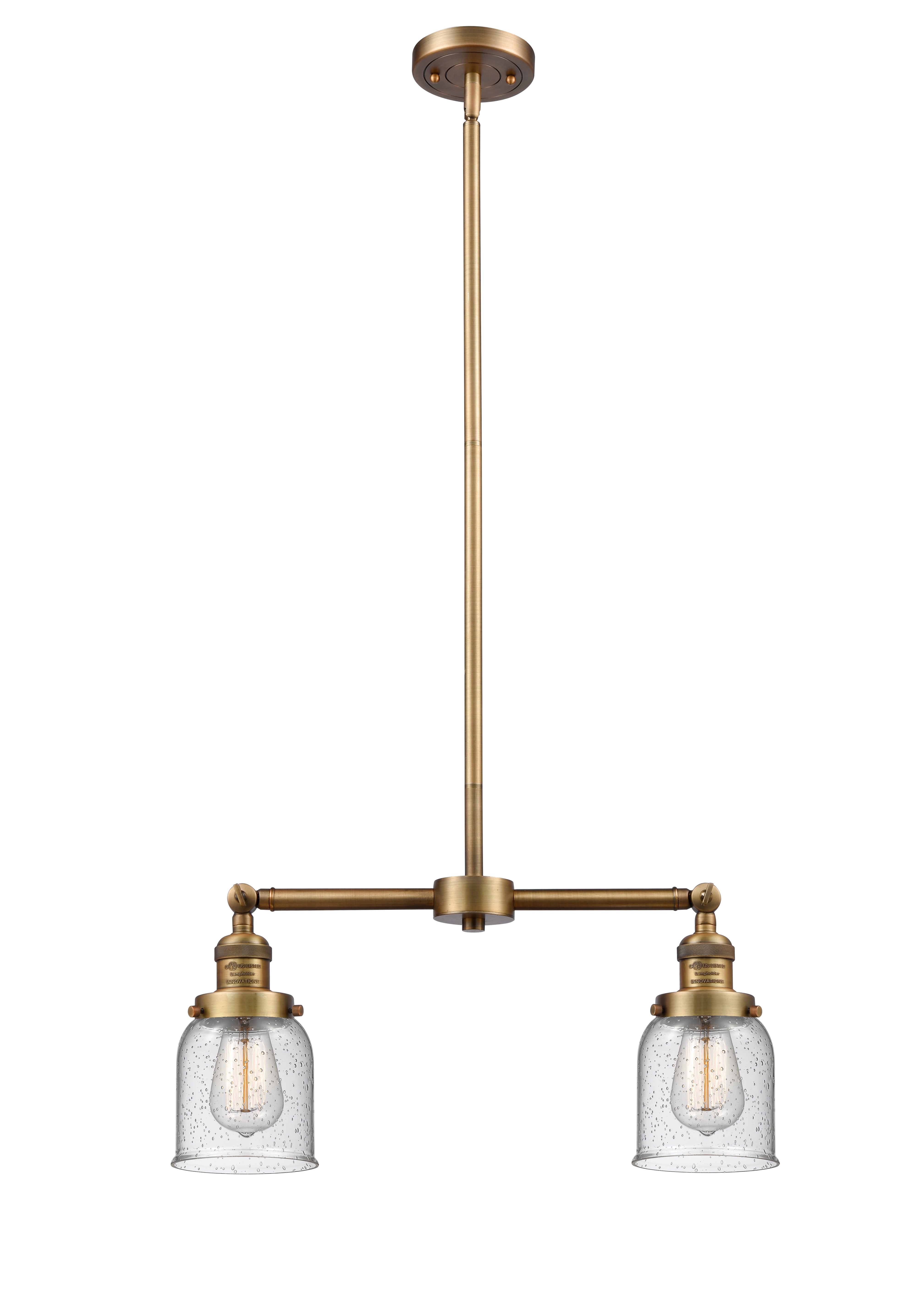 Franklin Restoration Brass Glass Island Light