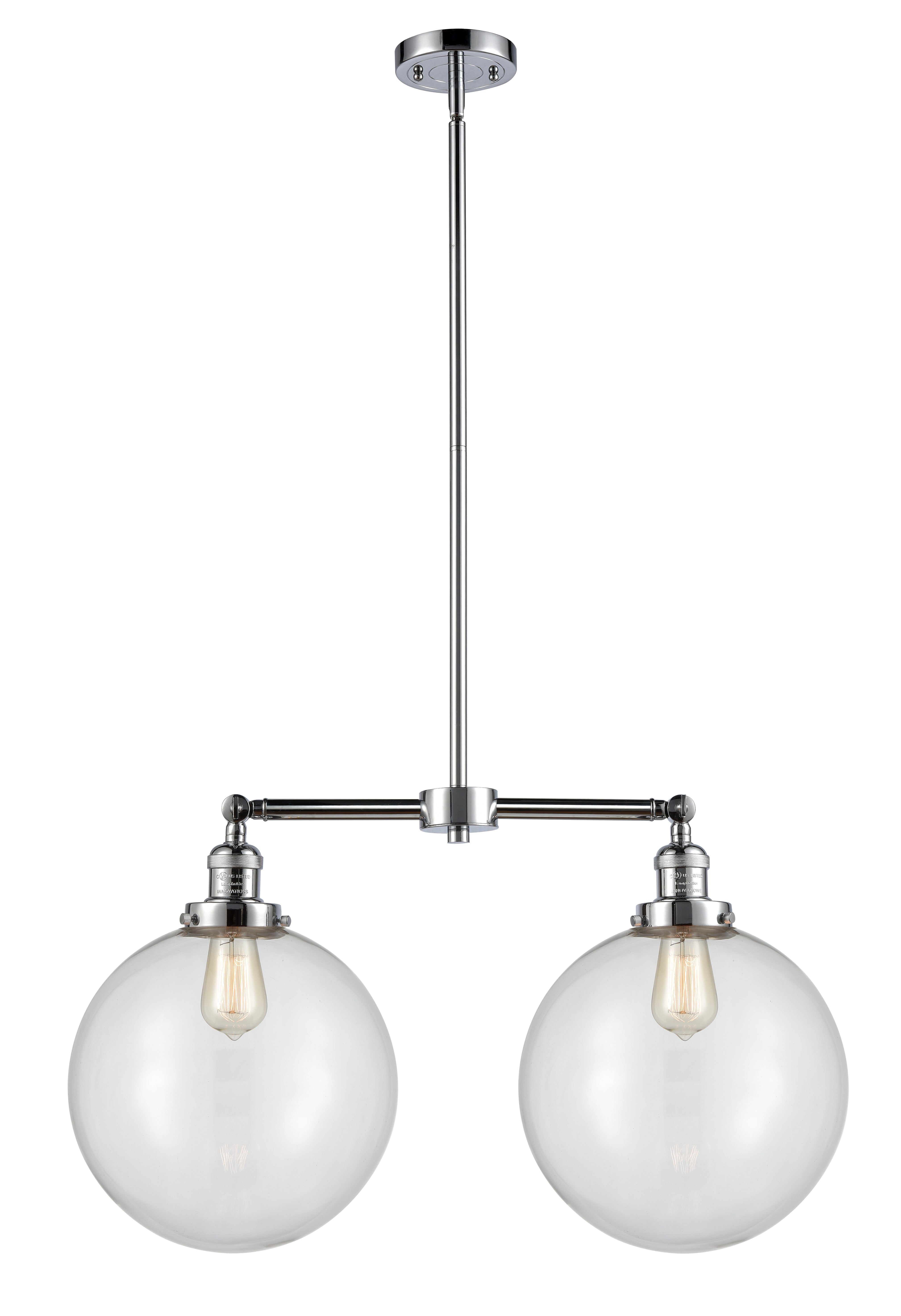 Franklin Restoration Island Brass Steel Light