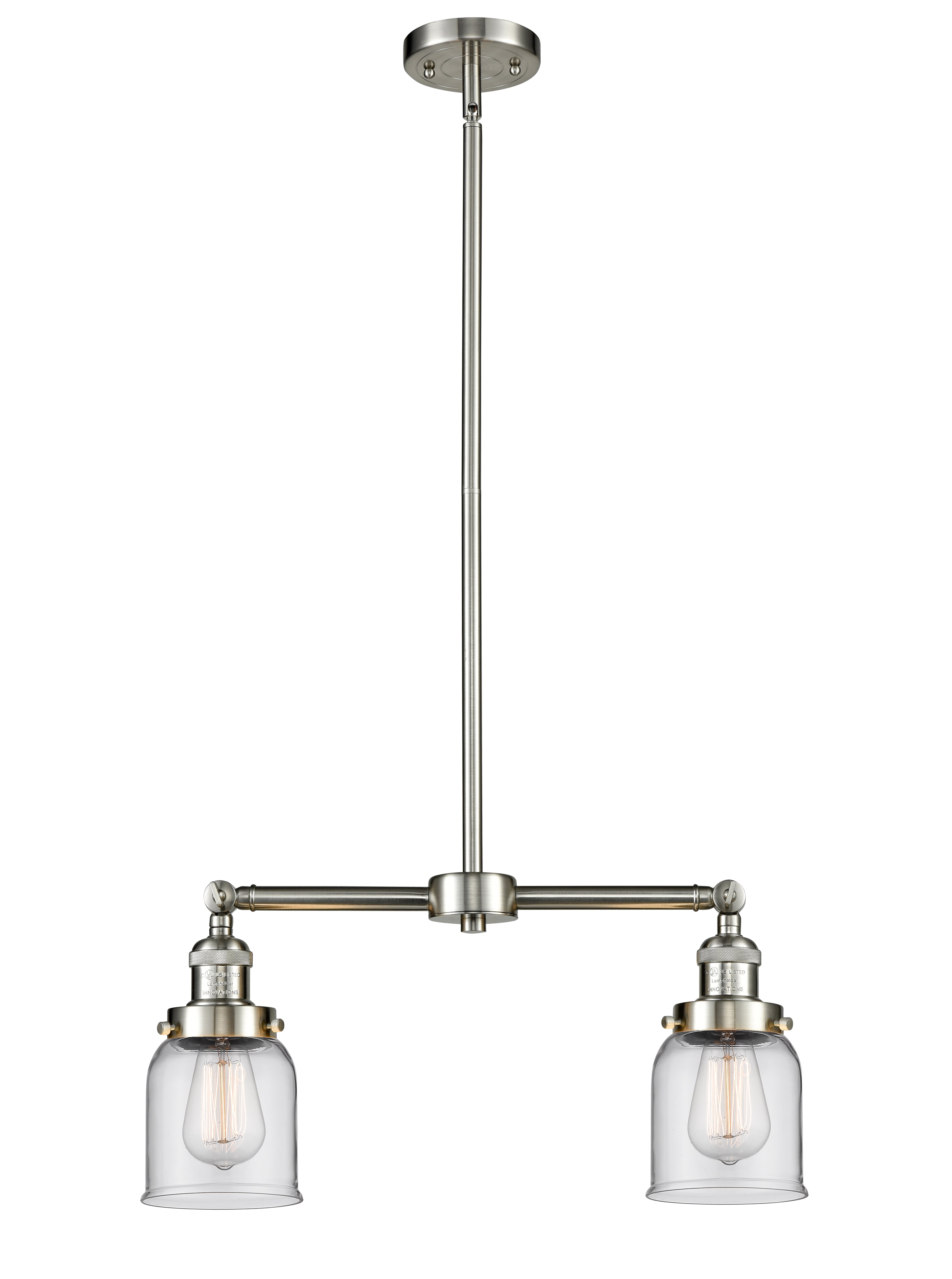 Franklin Restoration Brass Glass Island Light