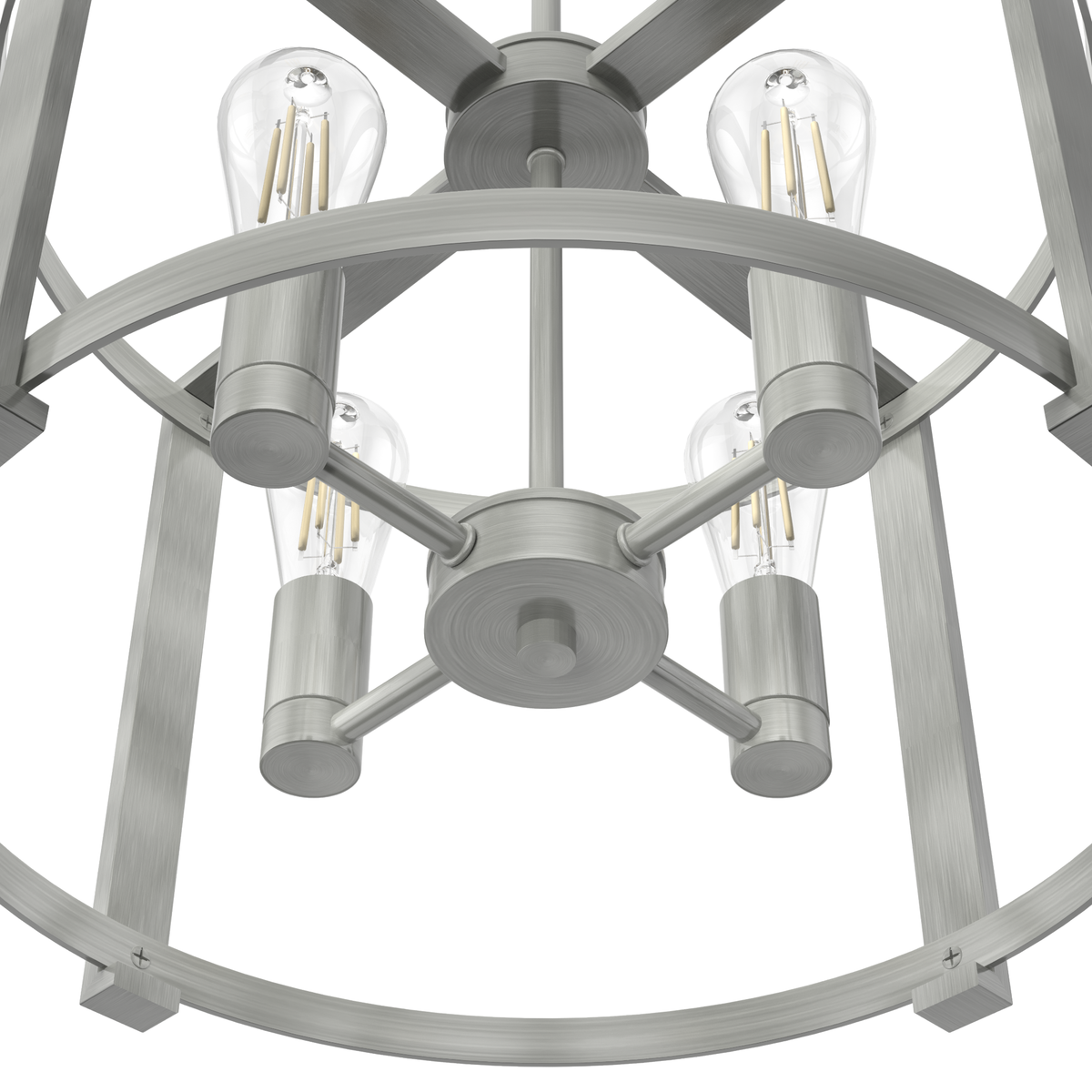 Astwood 18-inch 4-light Brushed Nickel Drum Chandelier