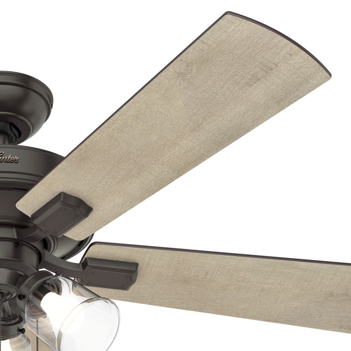 52 inch Crestfield Noble Bronze Ceiling Fan with LED Light Kit and Pull Chain