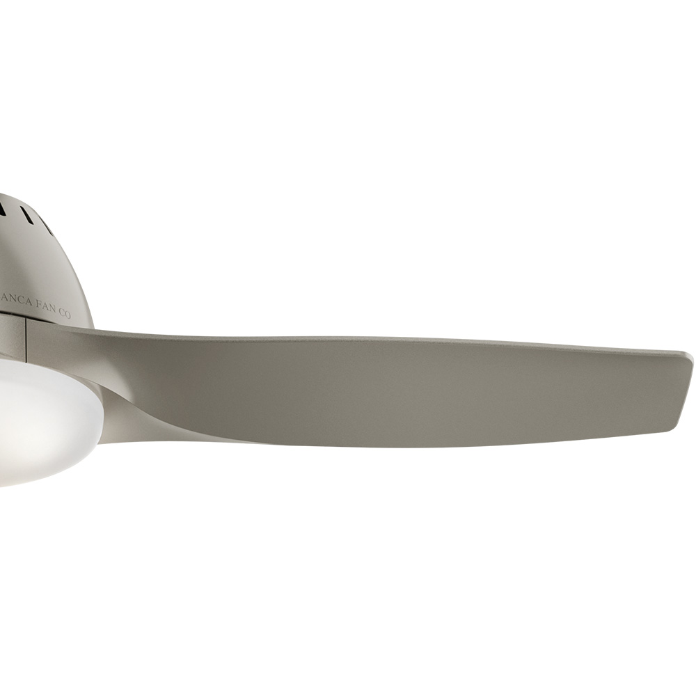 Casablanca 44 inch Wisp Painted Pewter Ceiling Fan with LED Light Kit and Handheld Remote