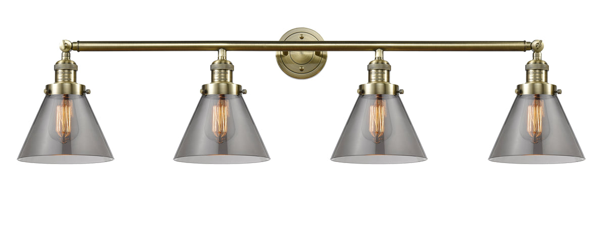Cone 44-Inch 4-Light Bath Vanity Light with LED Bulbs