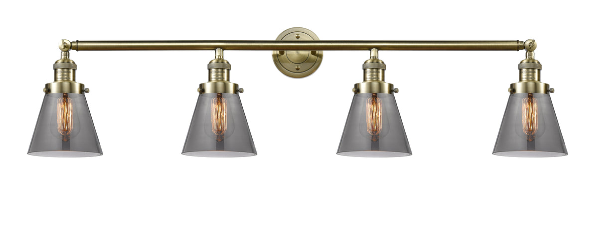 Cone 42-Inch 4-Light Bath Vanity Light with LED Bulbs