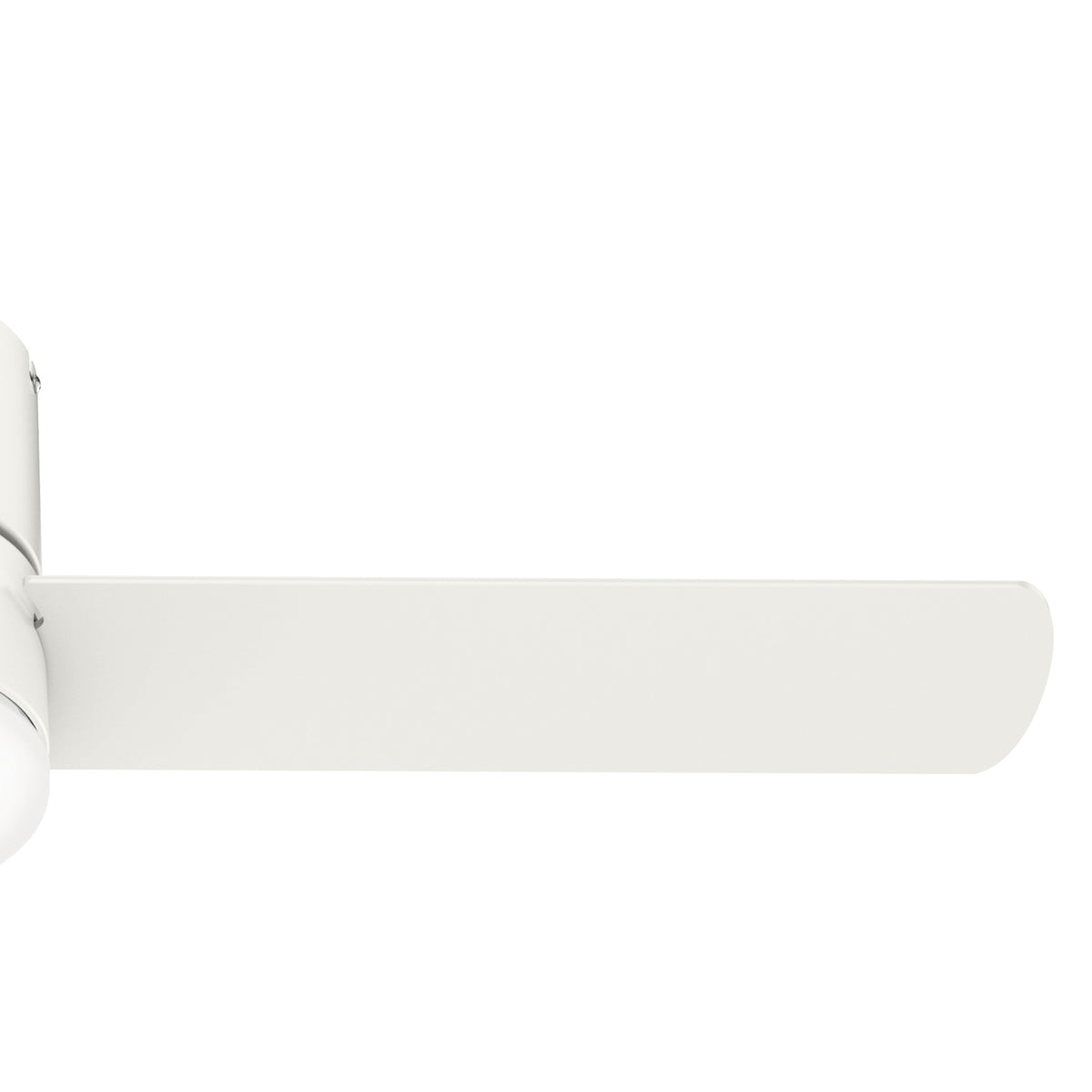 52 inch Minimus Fresh White Low Profile Ceiling Fan with LED Light Kit and Handheld Remote