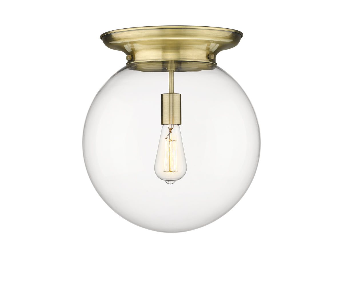 Beacon 14-Inch 1-Light Flush Mount Globe Shade