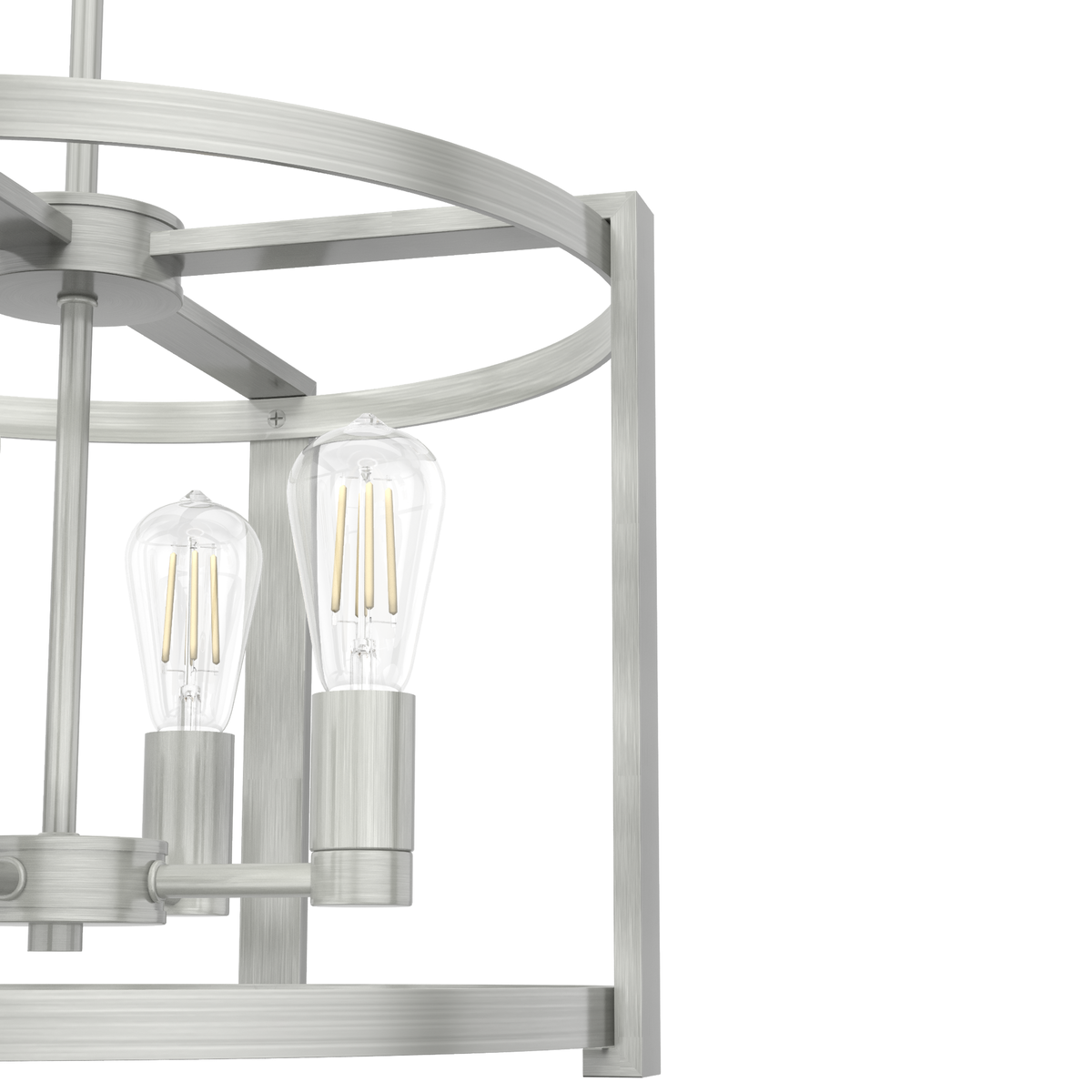 Astwood 18-inch 4-light Brushed Nickel Drum Chandelier