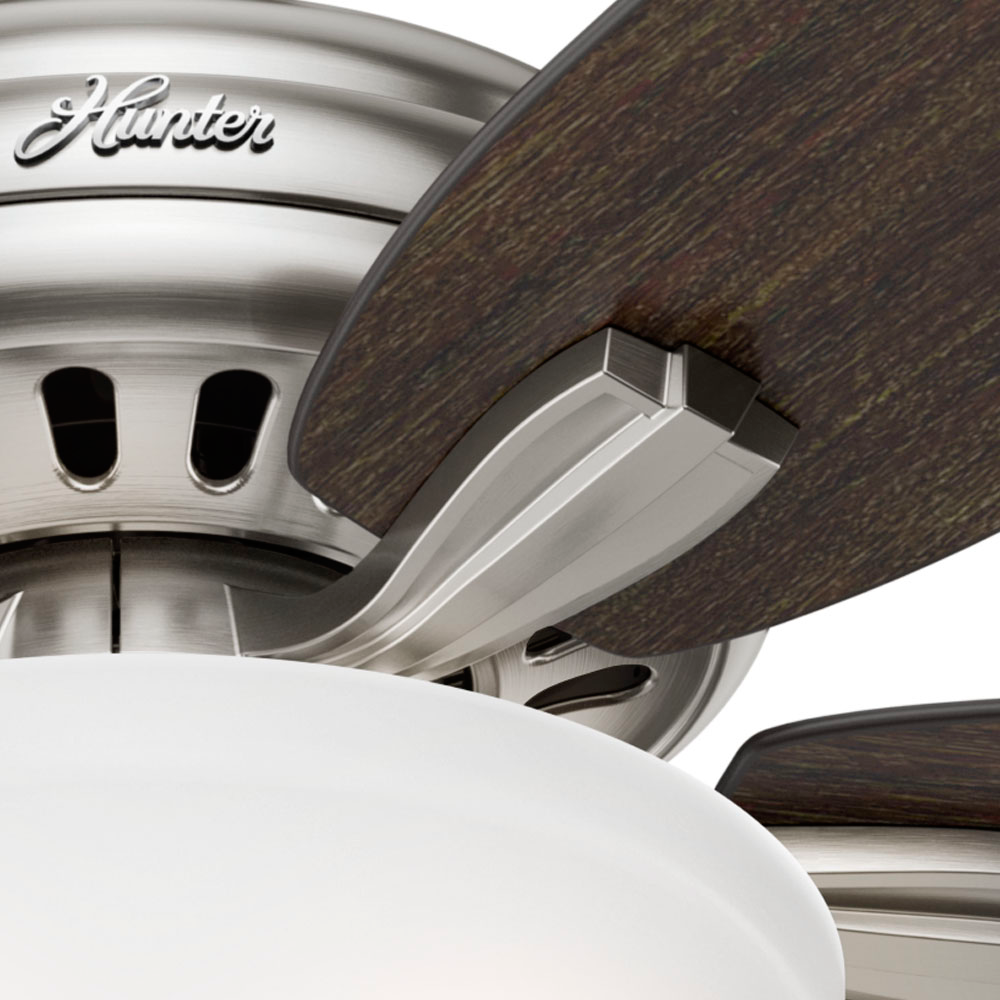 52 inch Newsome Brushed Nickel Ceiling Fan with LED Light Kit