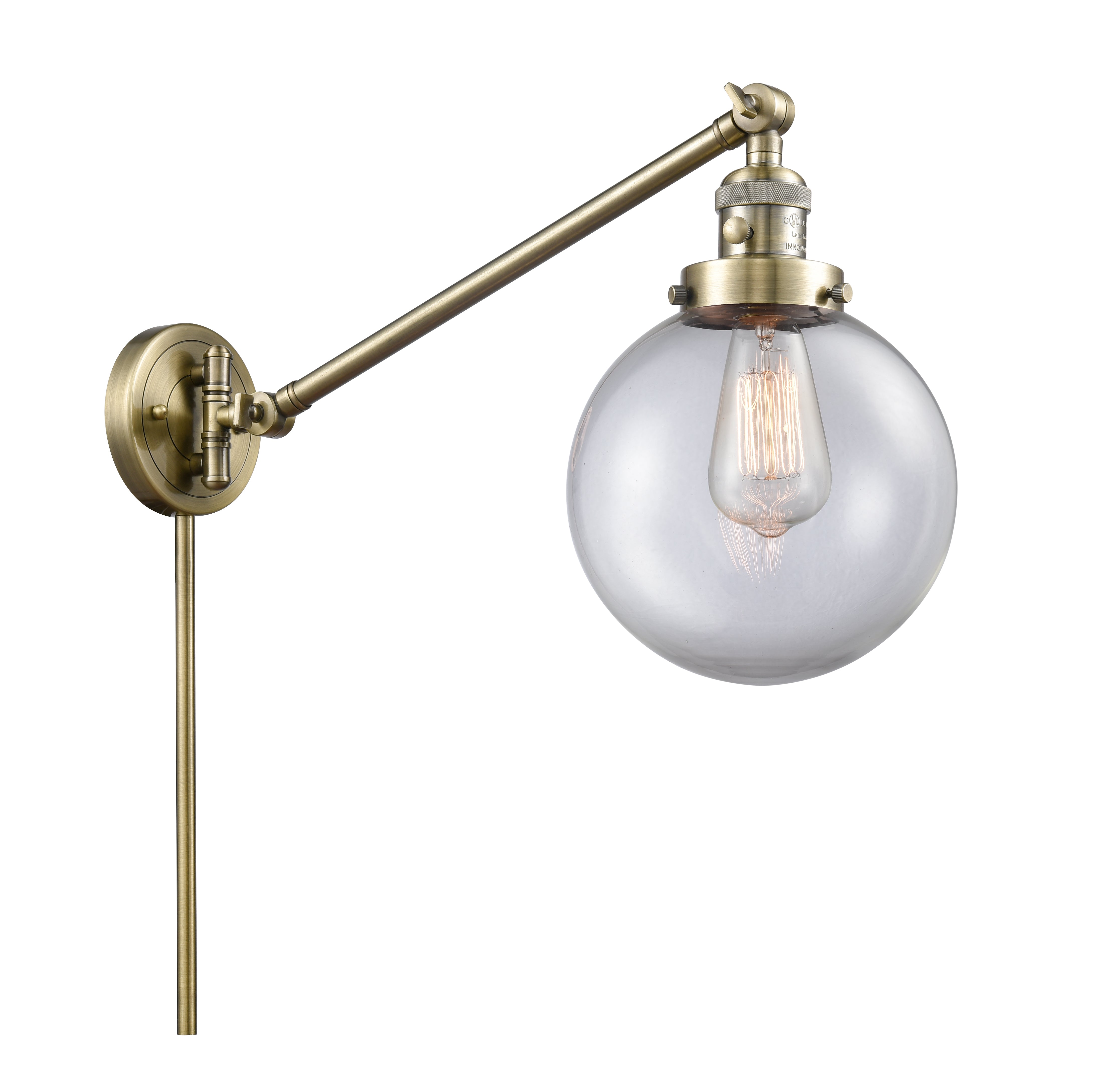 Franklin Restoration Swing Arm Cast Brass