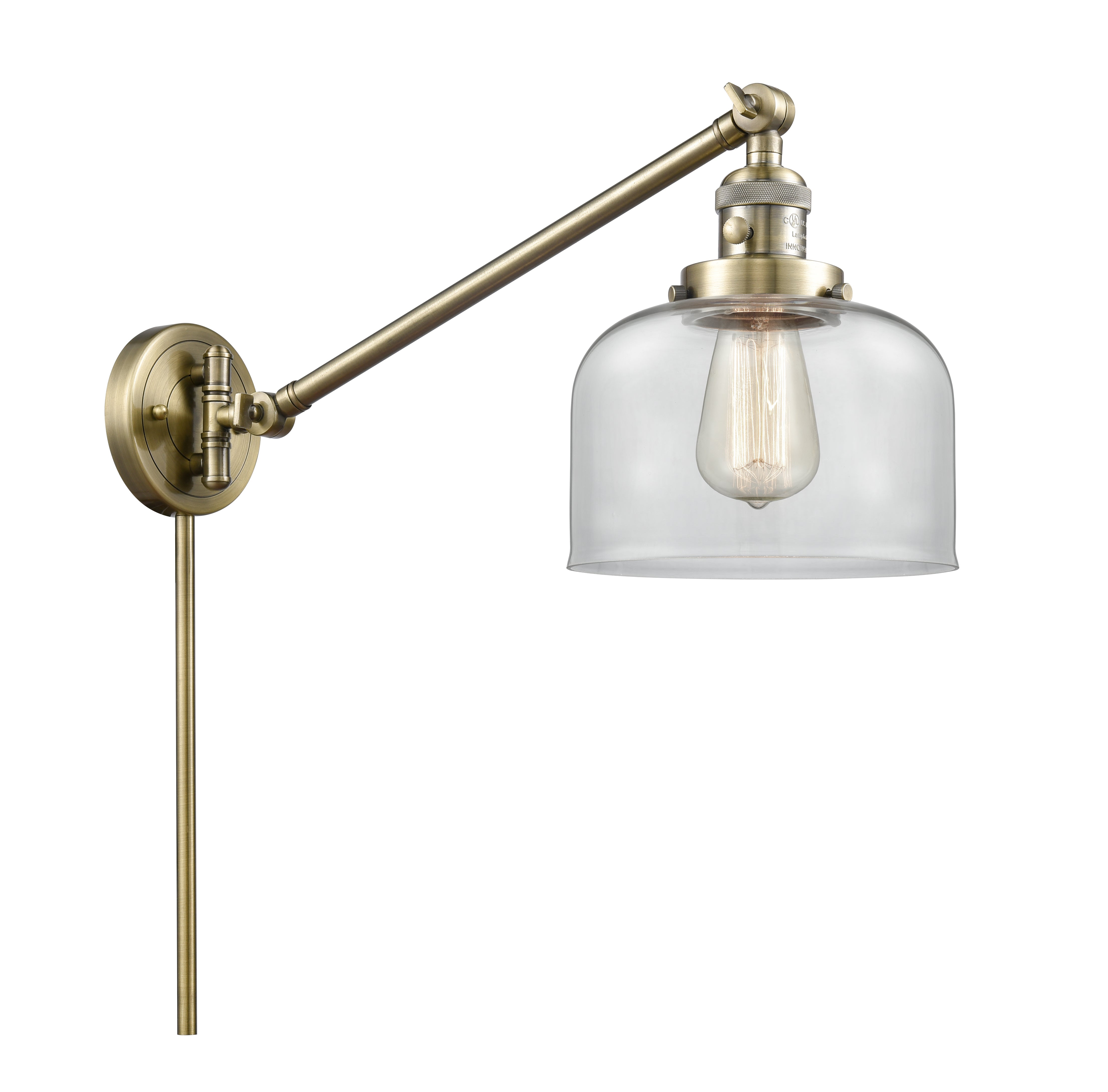Franklin Restoration Swing Arm Cast Brass