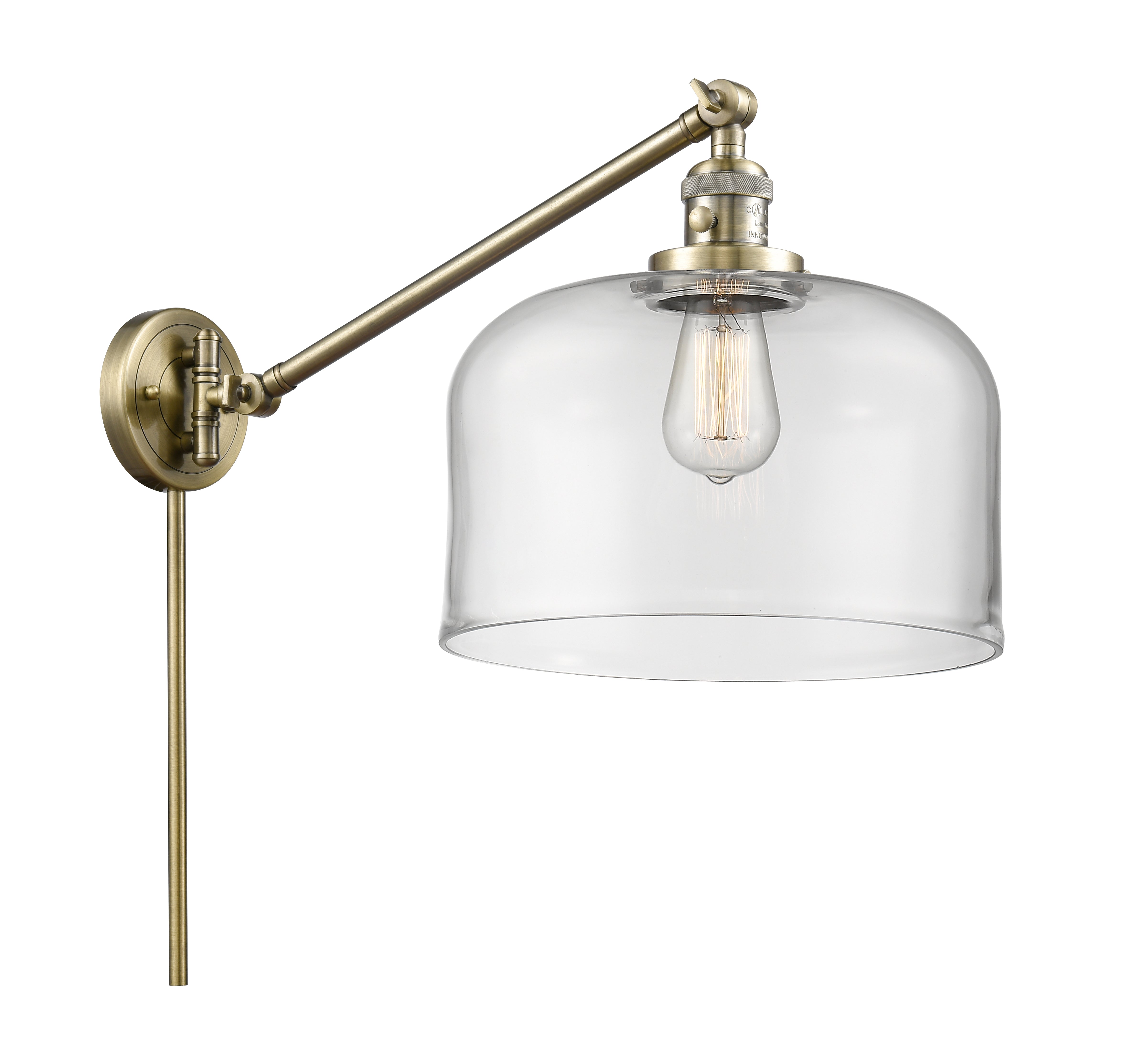 Franklin Restoration Swing Arm Cast Brass