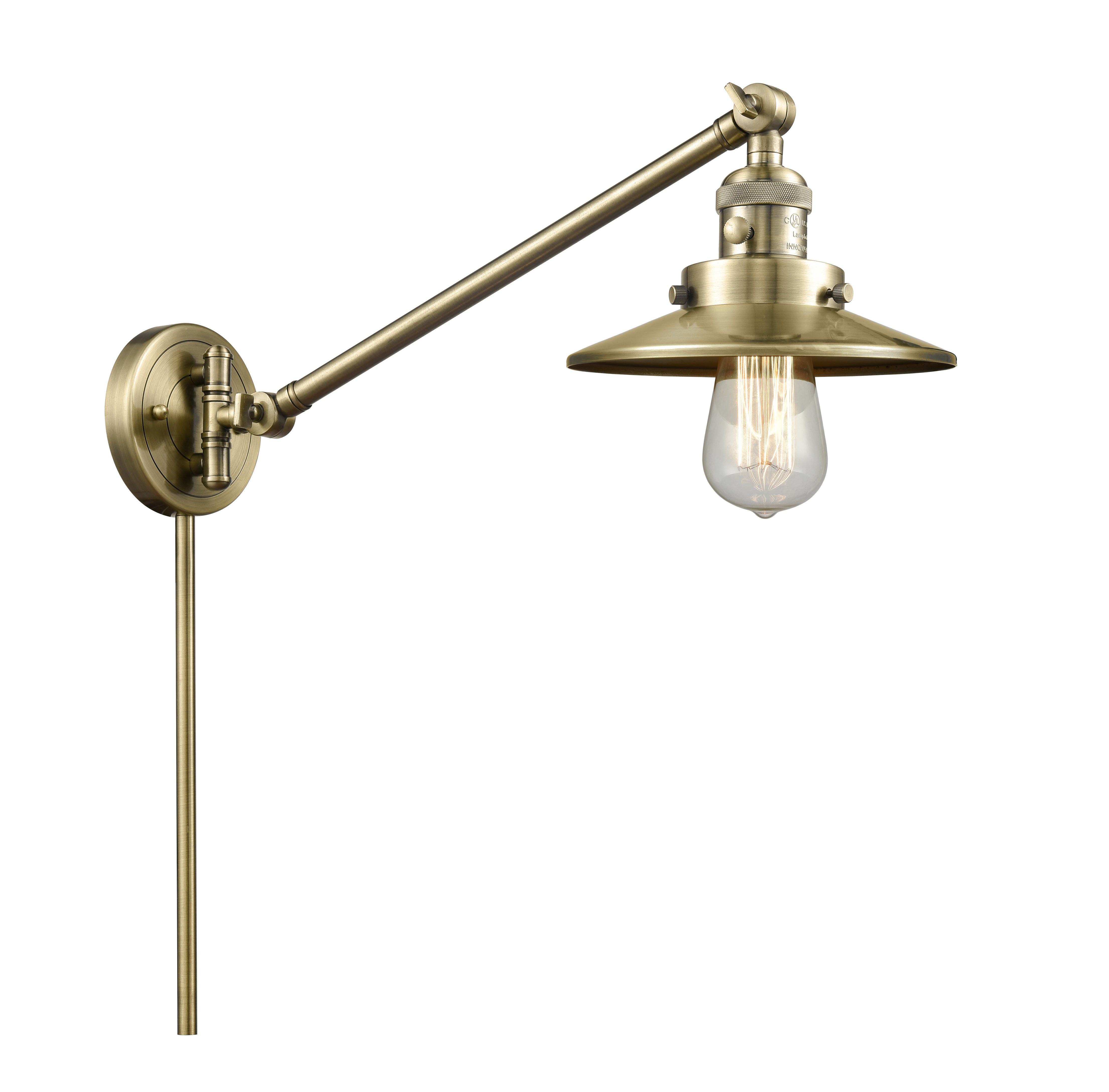 Franklin Restoration Swing Arm Cast Brass