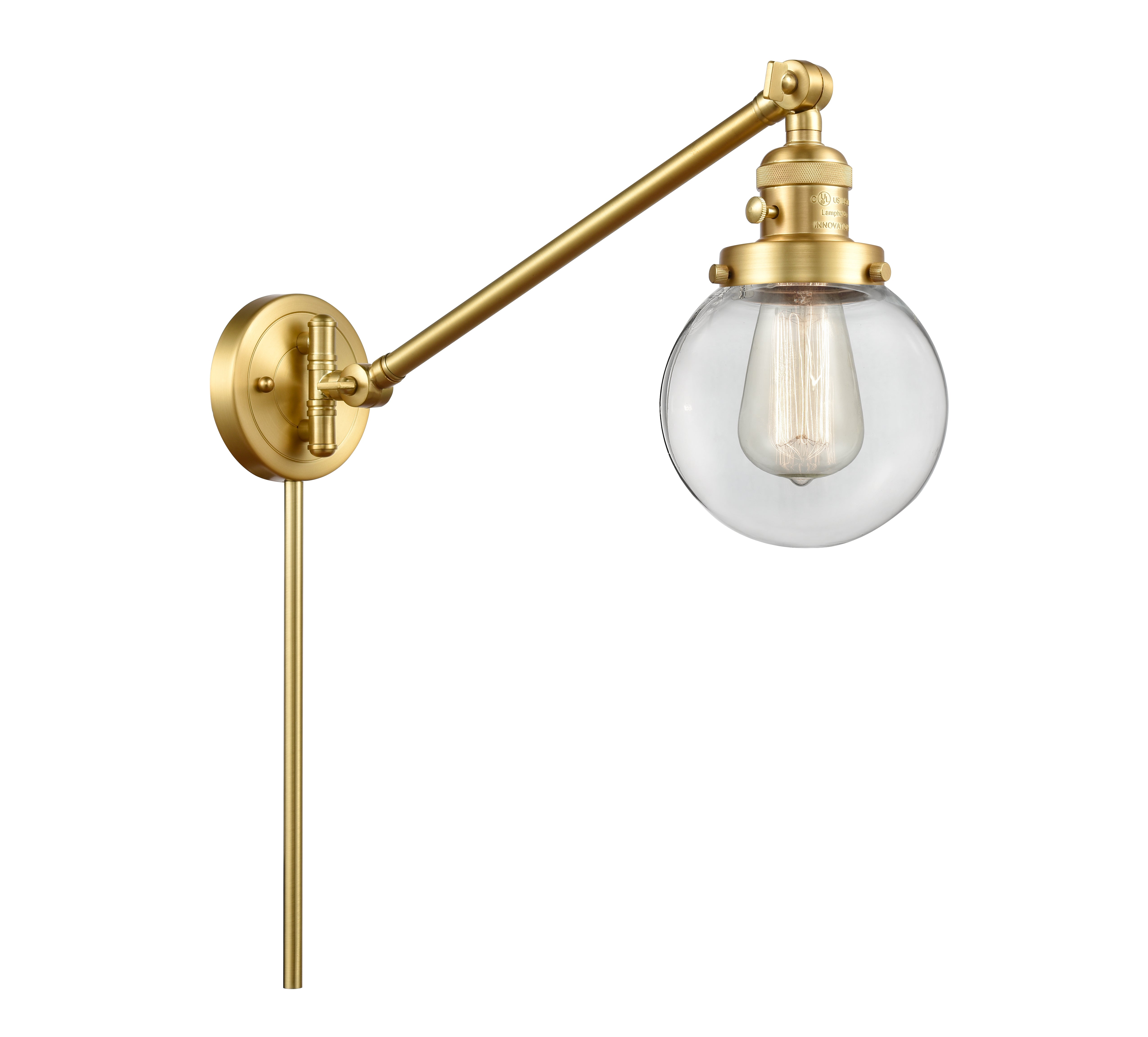 Franklin Restoration Swing Arm Cast Brass