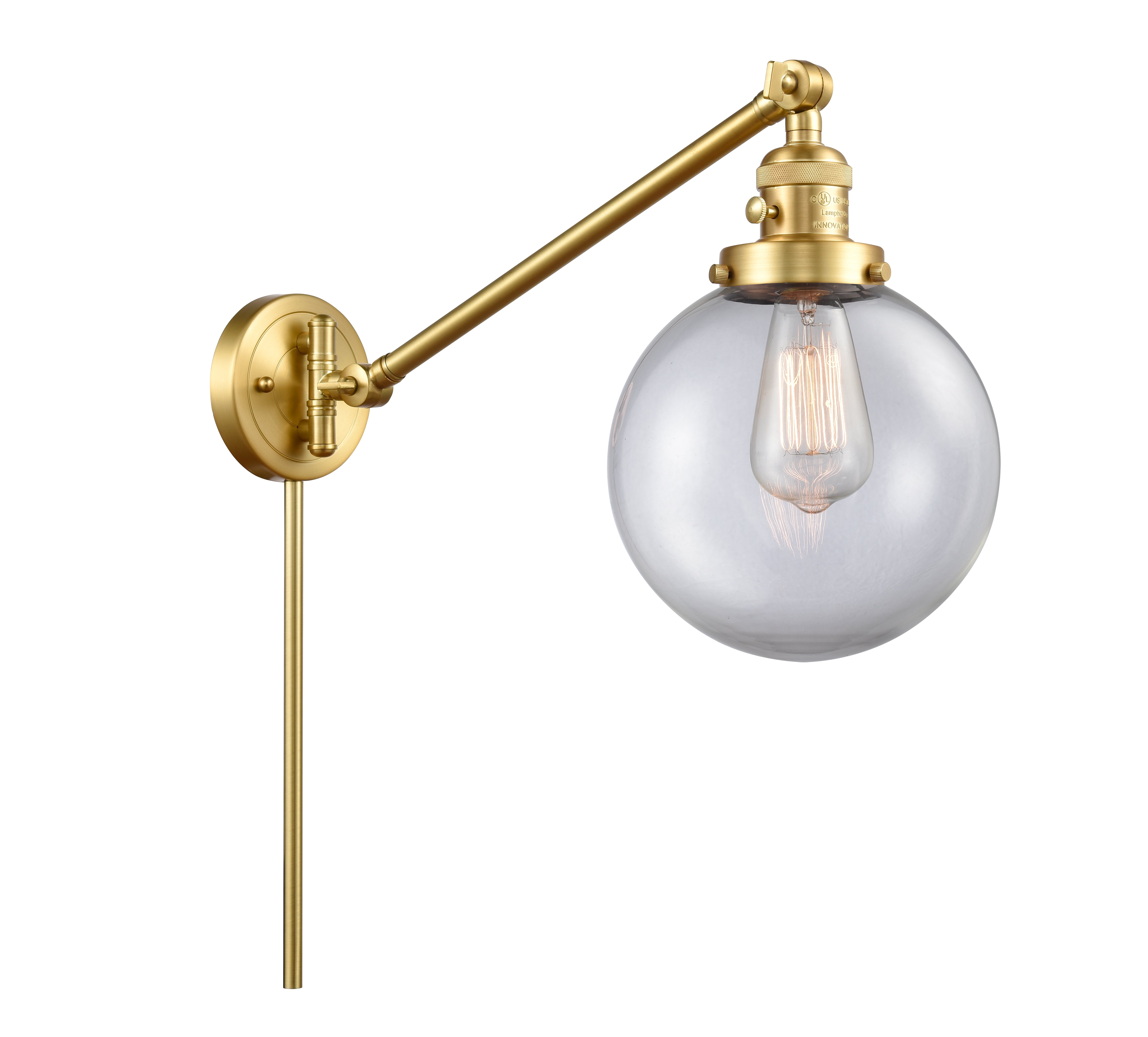 Franklin Restoration Swing Arm Cast Brass