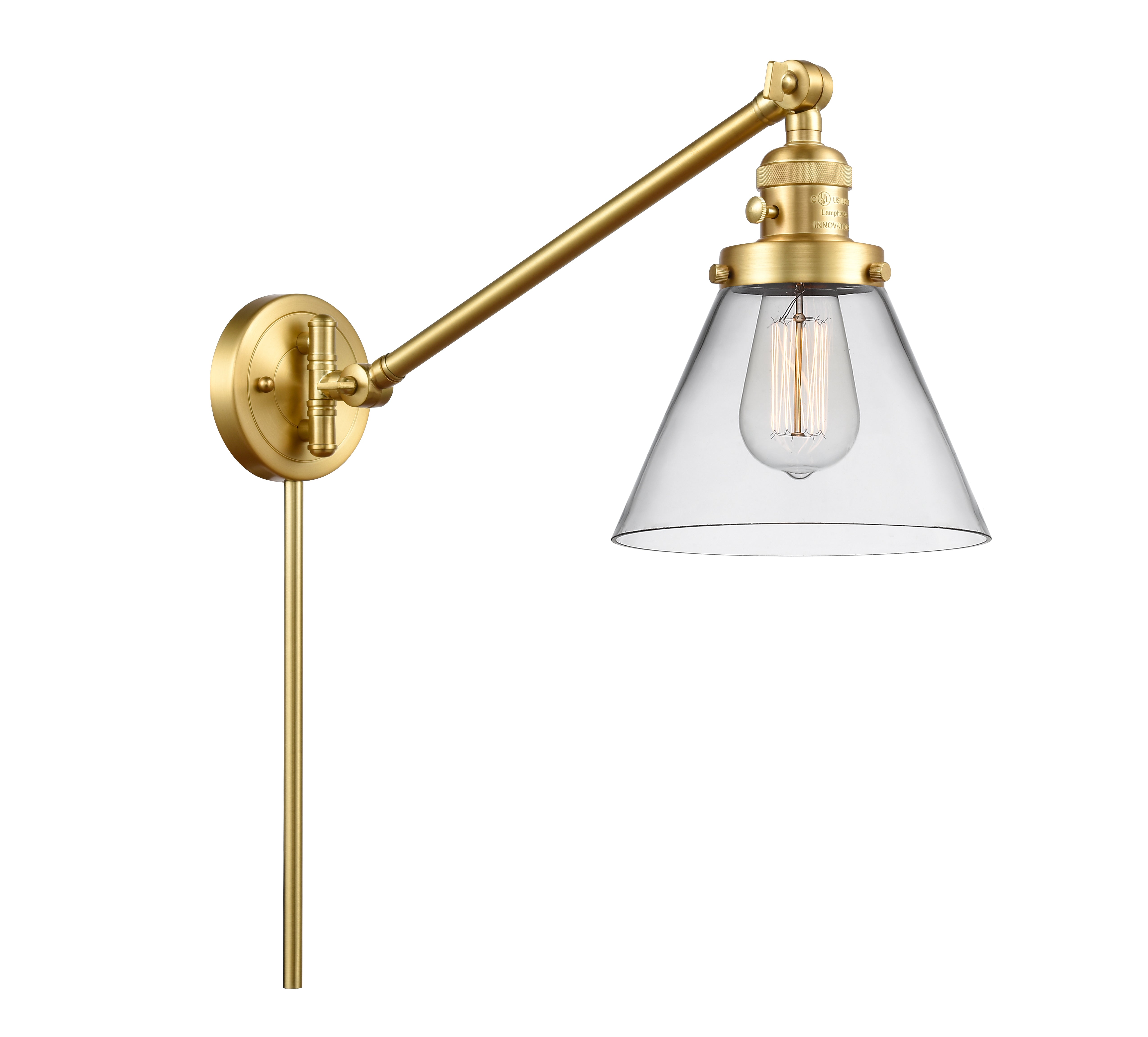Franklin Restoration Swing Arm Cast Brass