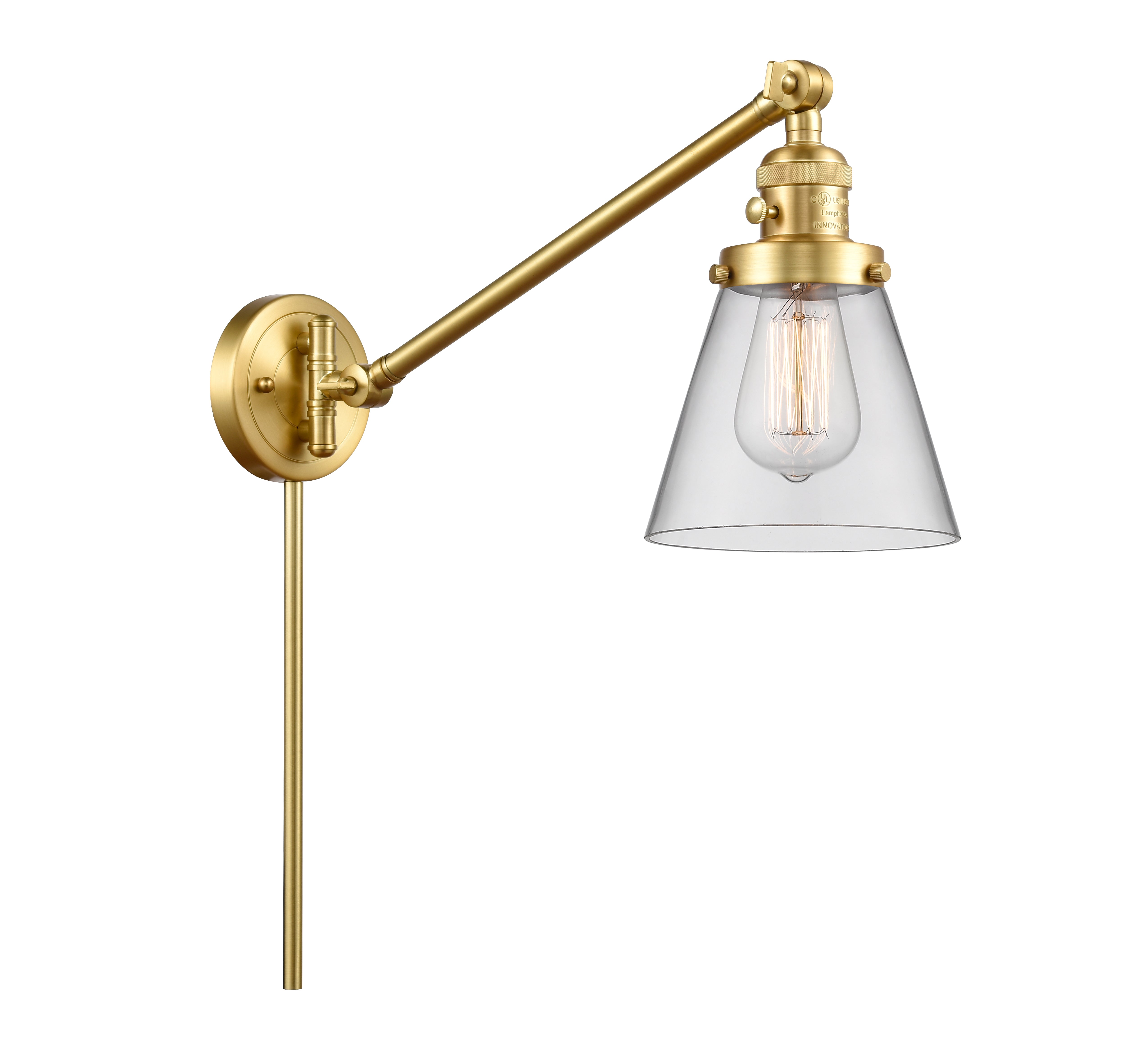 Franklin Restoration Swing Arm Brass