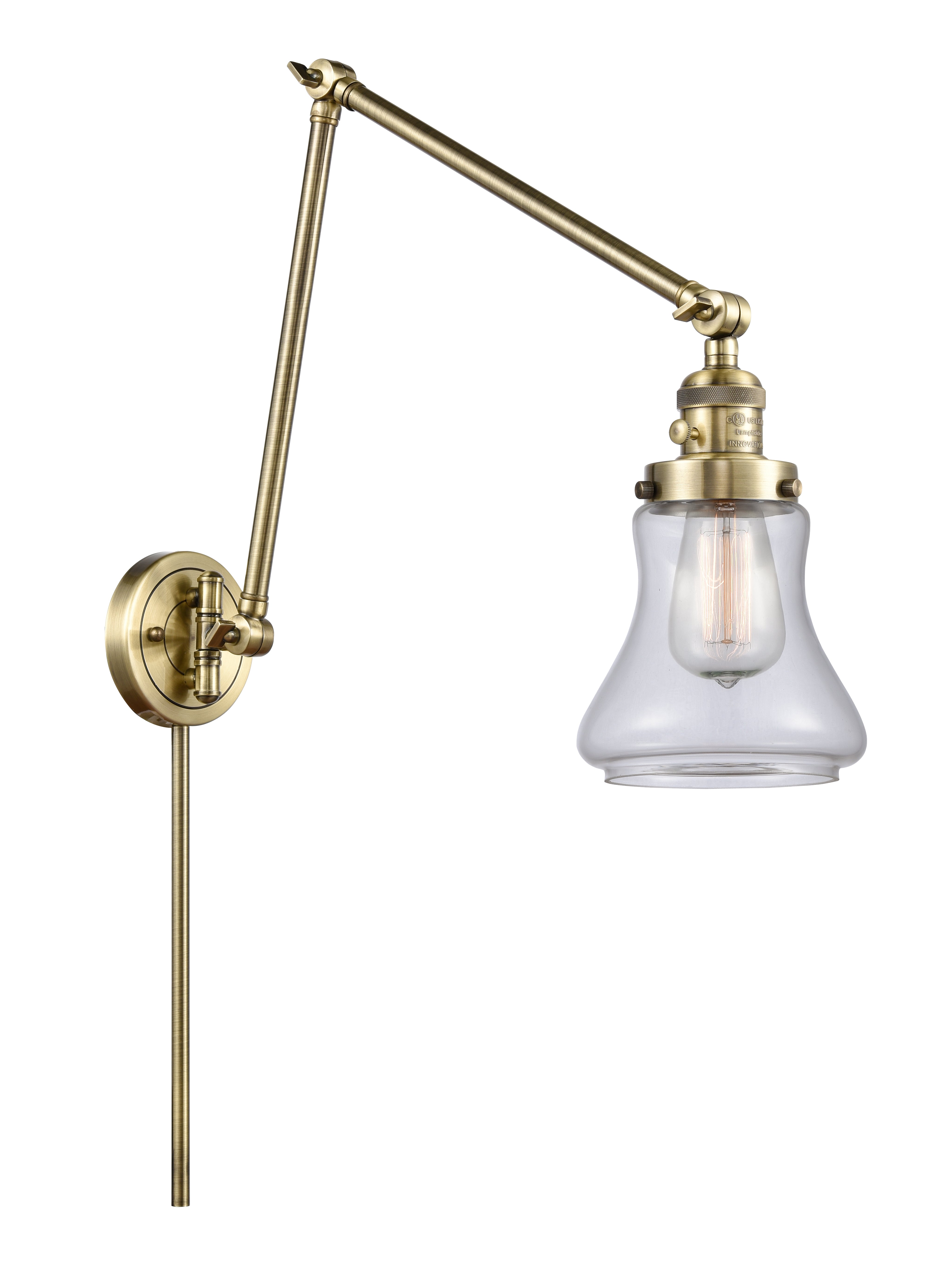 Franklin Restoration Swing Arm Cast Brass