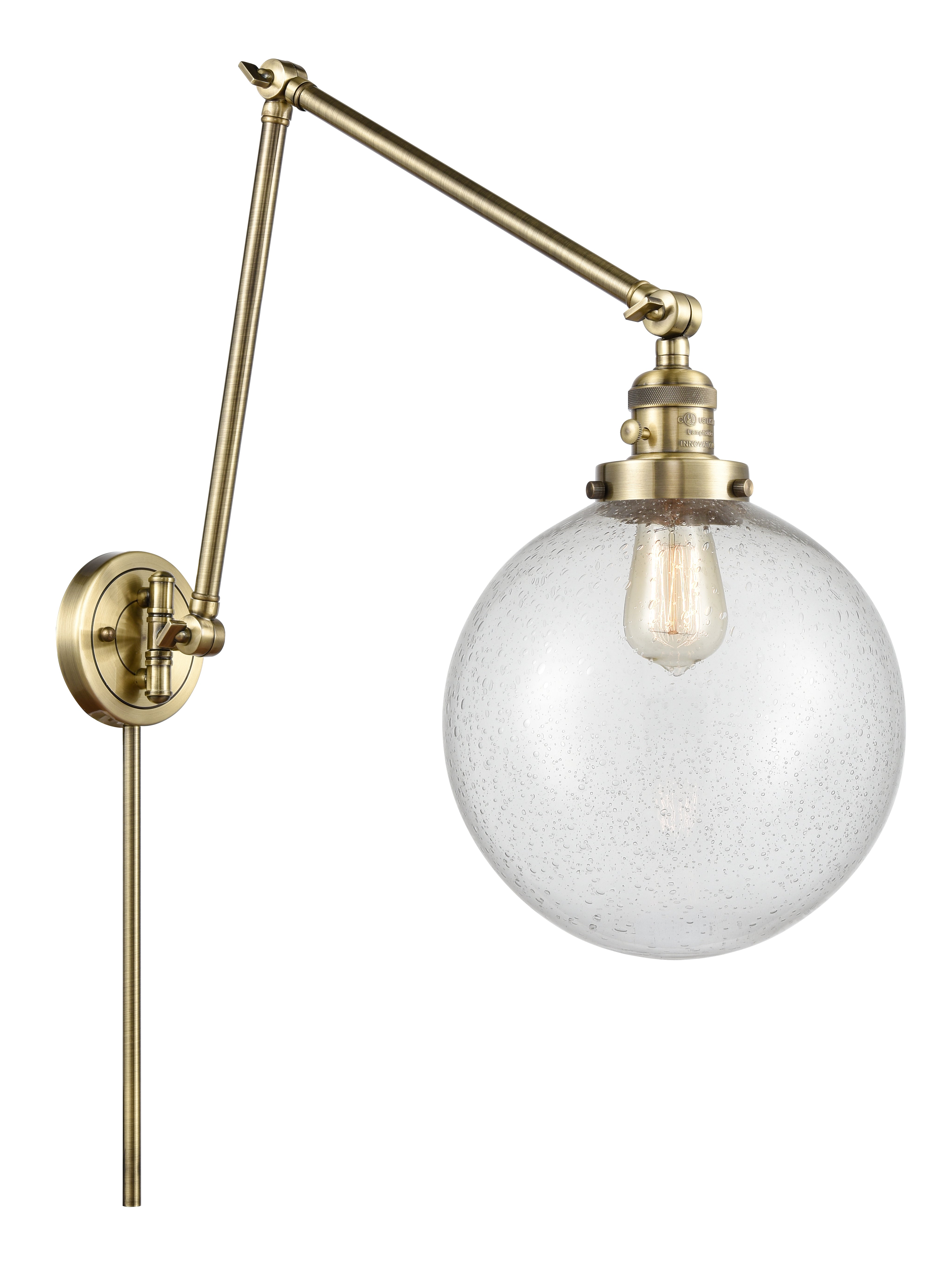 Franklin Restoration Swing Arm Cast Brass