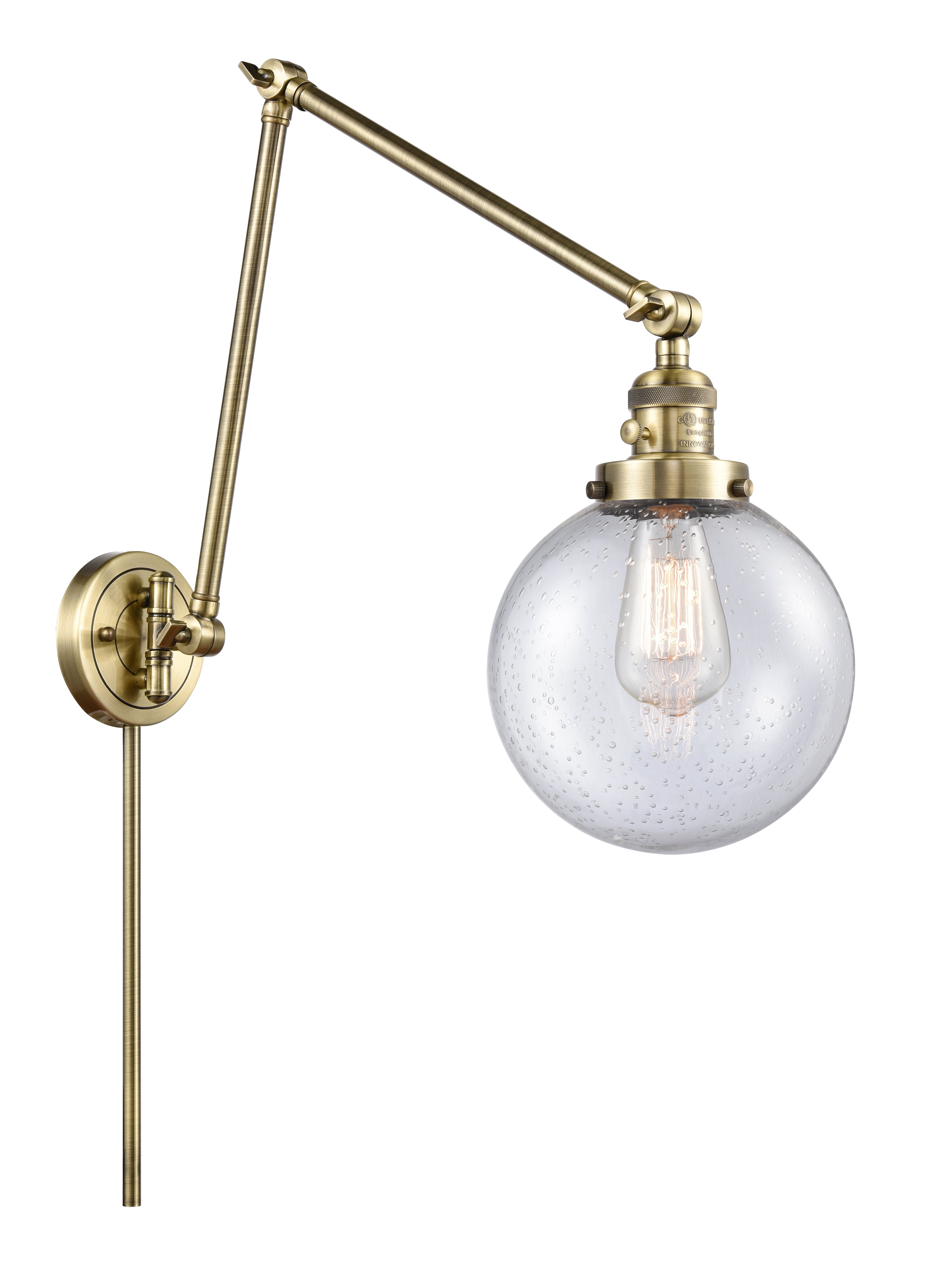 Franklin Restoration Swing Arm Cast Brass
