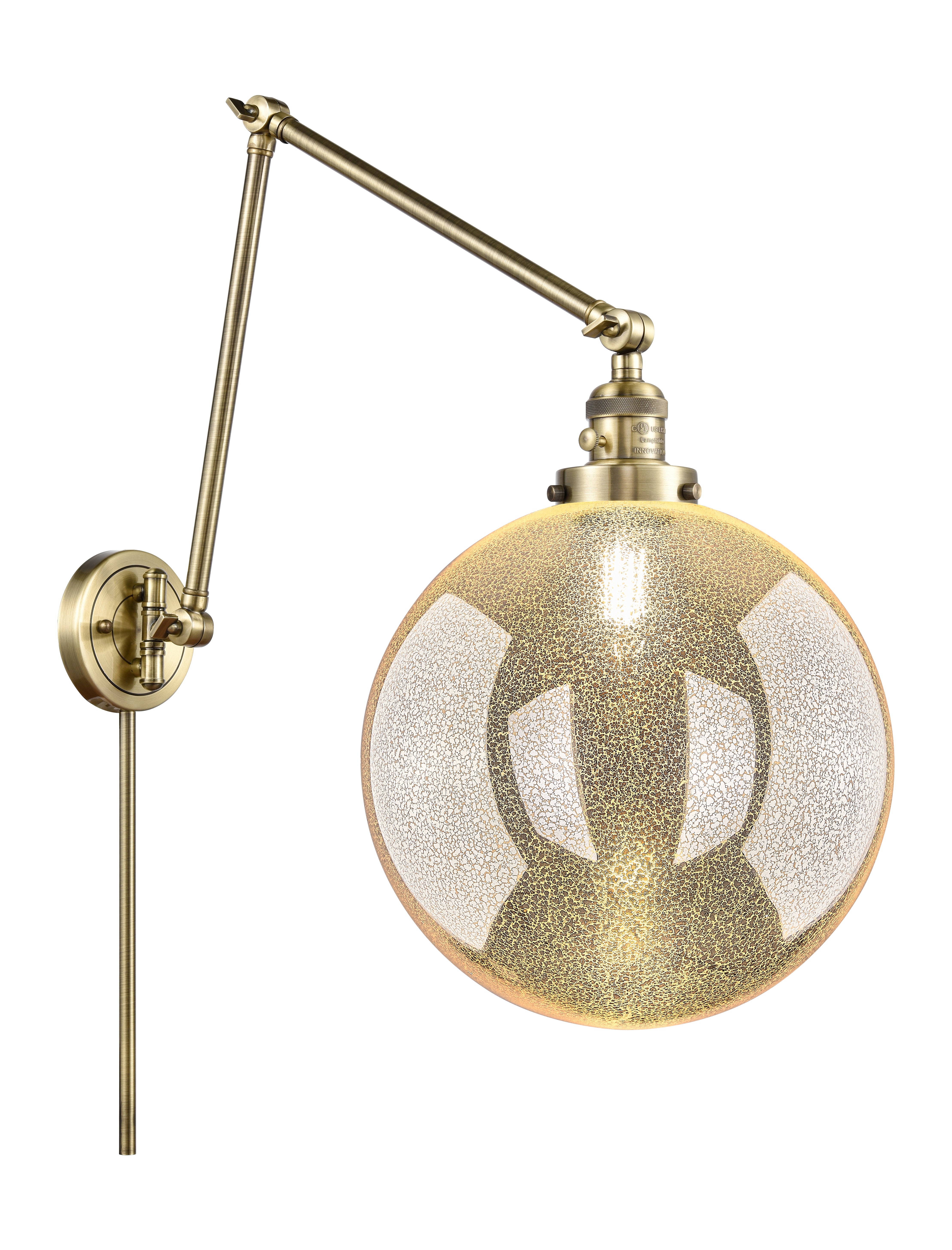 Franklin Restoration Swing Arm Cast Brass