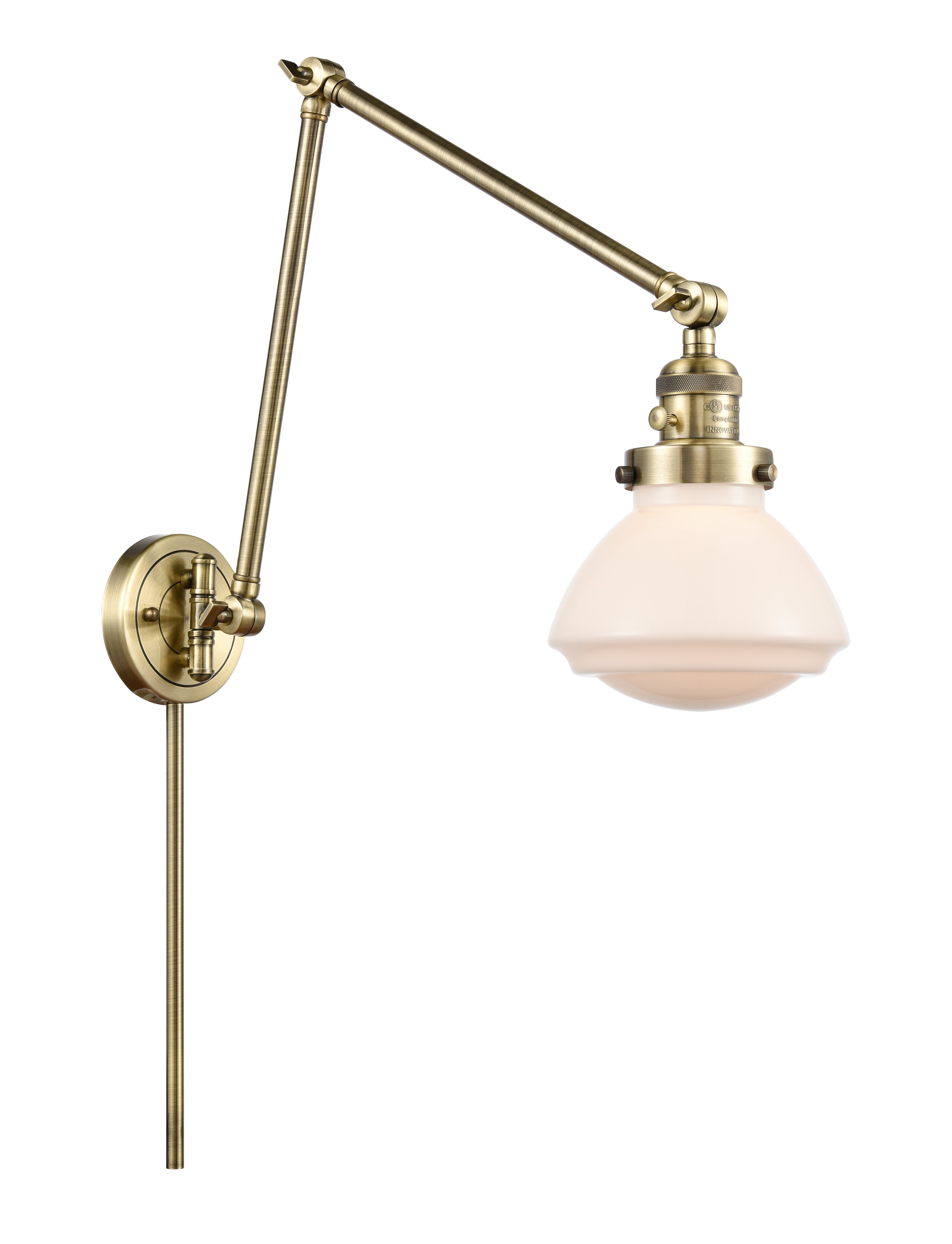 Franklin Restoration Swing Arm Cast Brass