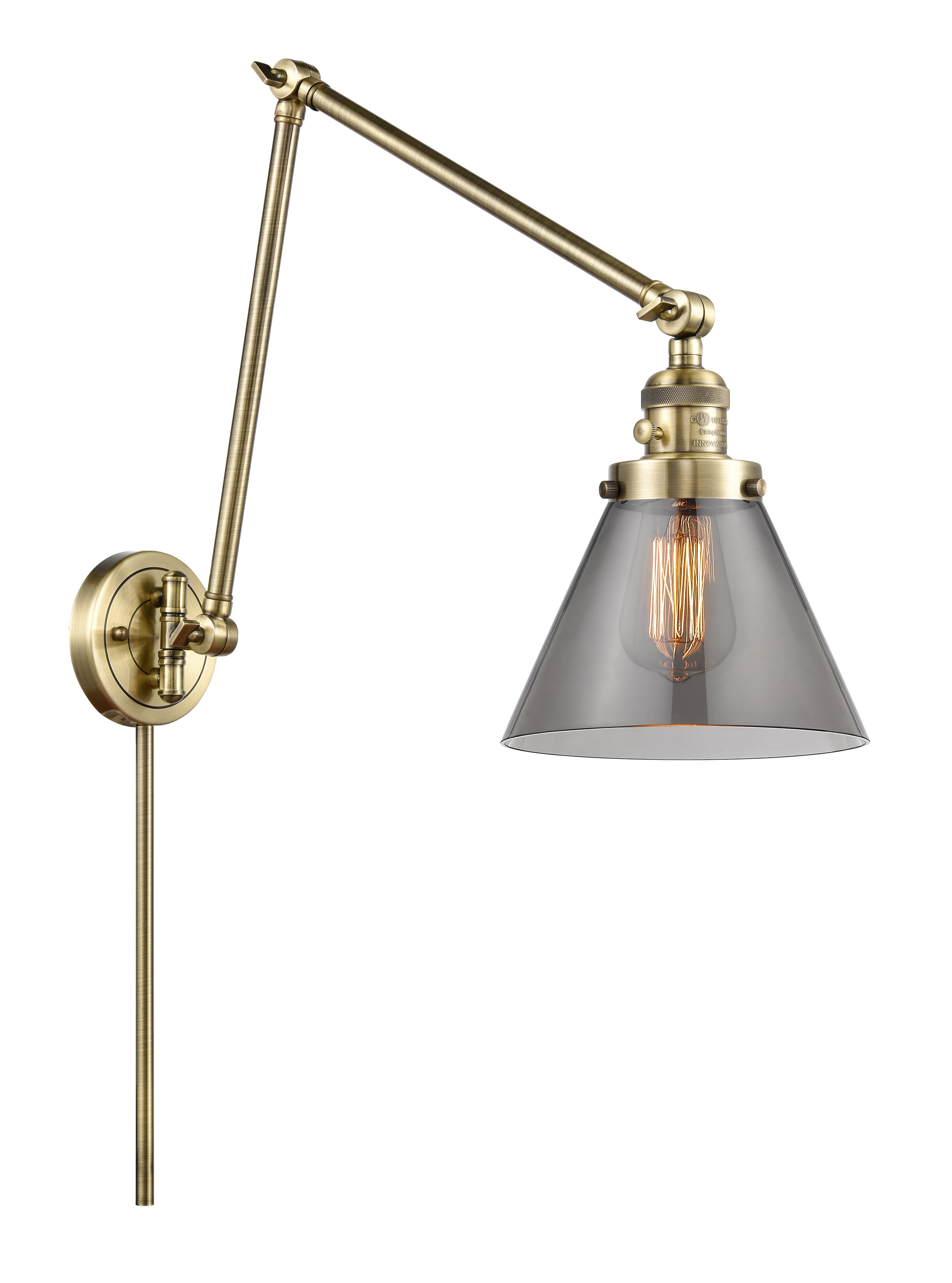 Franklin Restoration Swing Arm Cast Brass