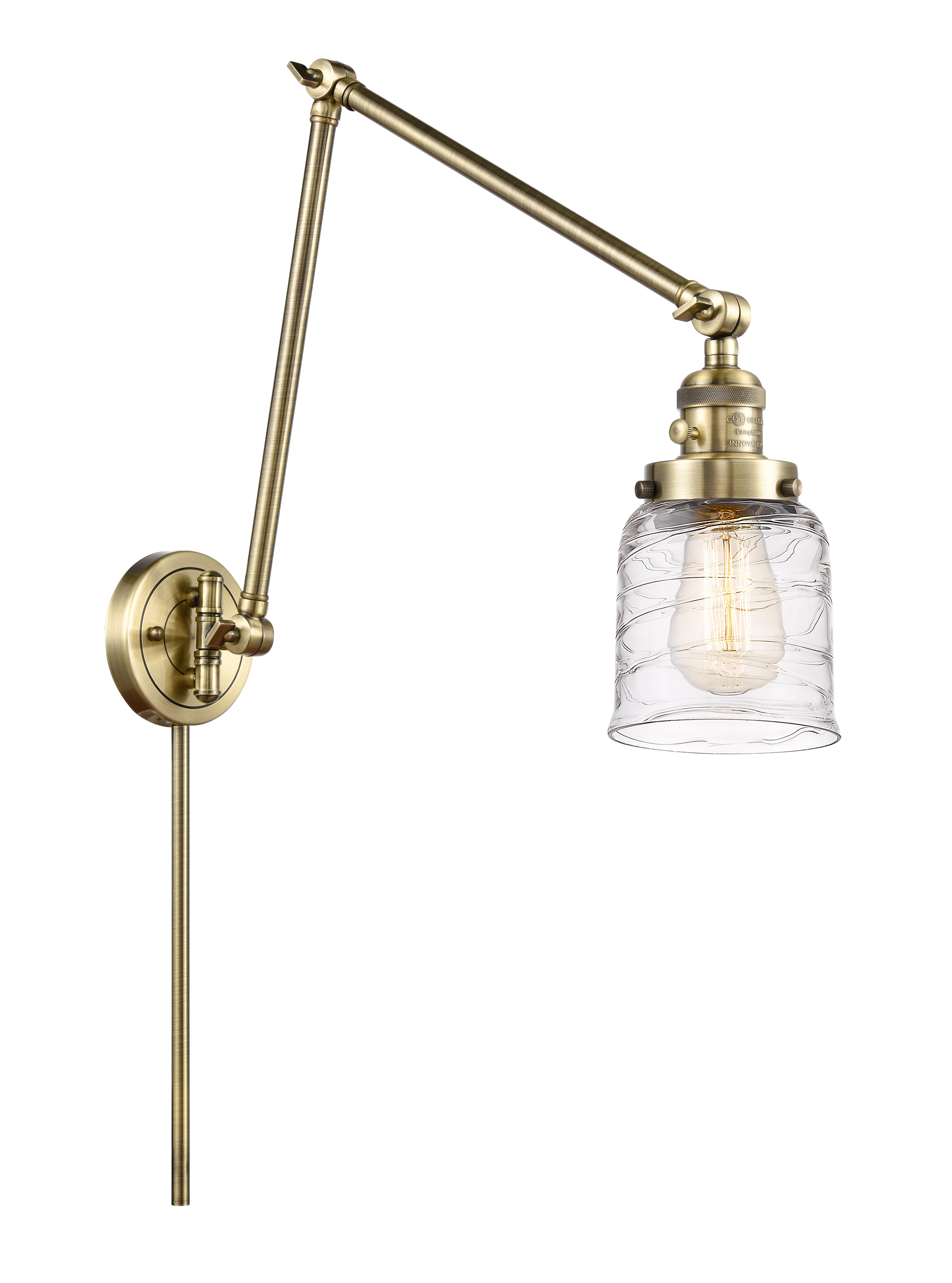 Franklin Restoration Swing Arm Cast Brass