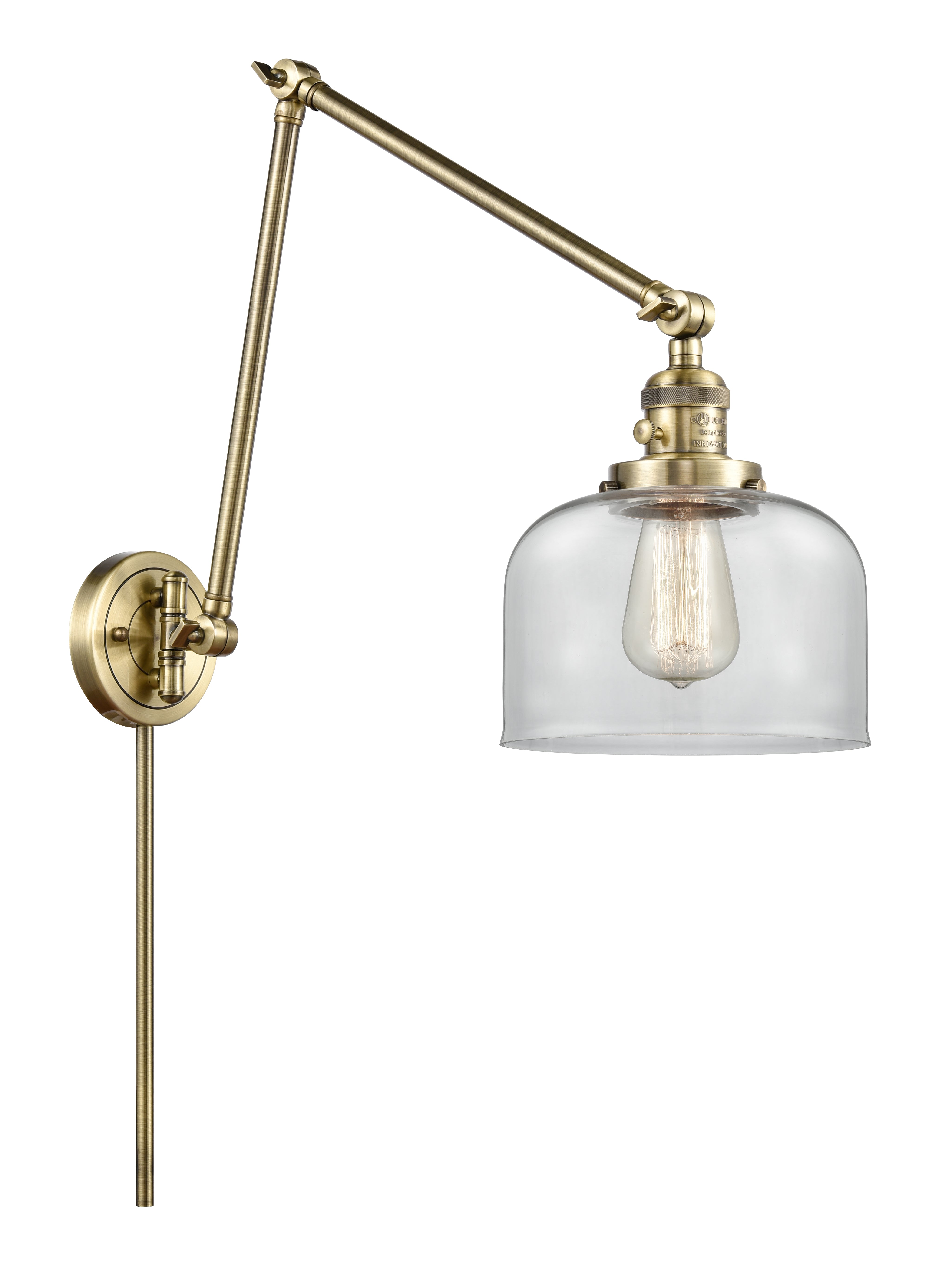 Franklin Restoration Swing Arm Cast Brass