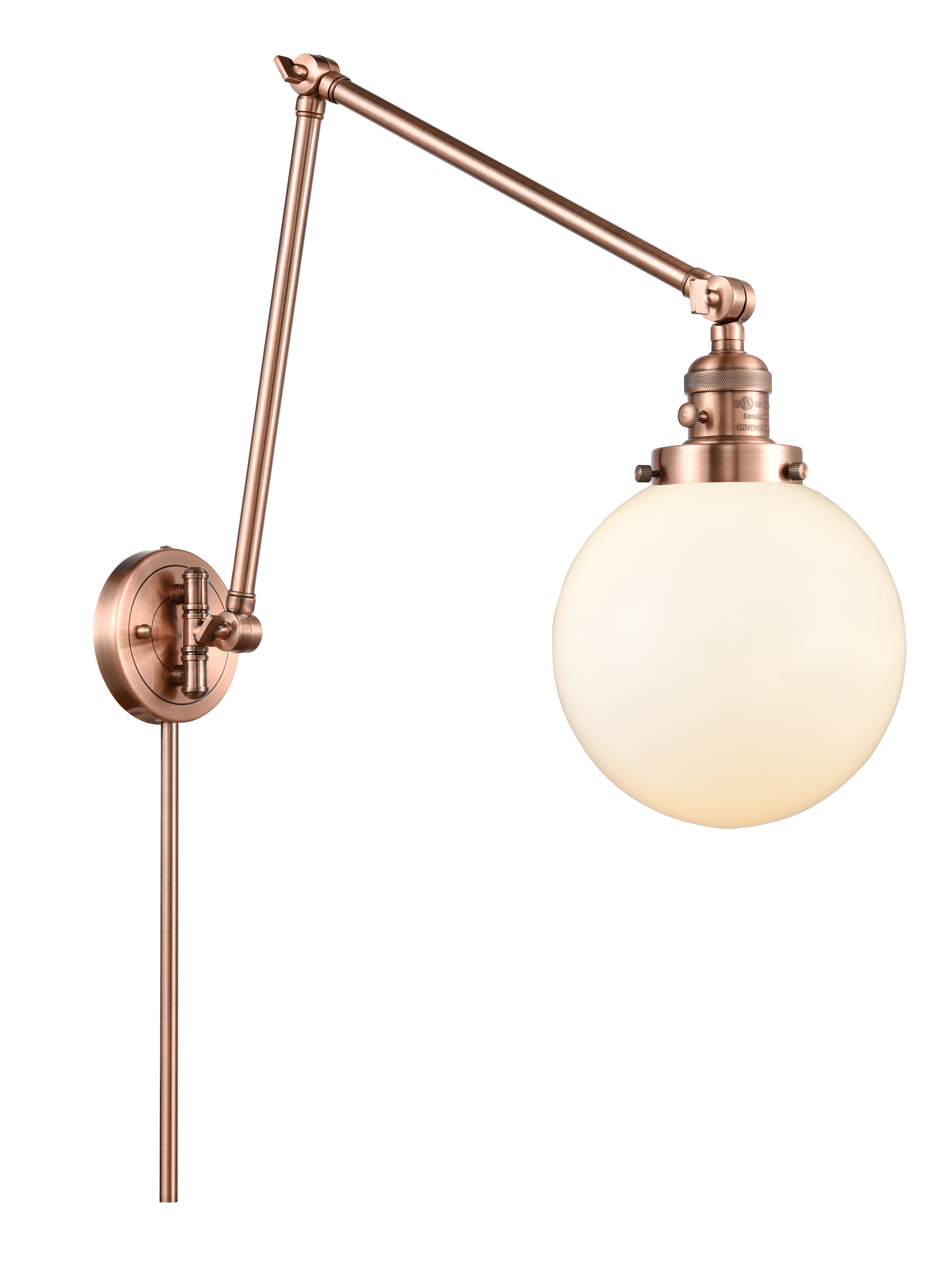 Franklin Restoration Swing Arm Cast Brass