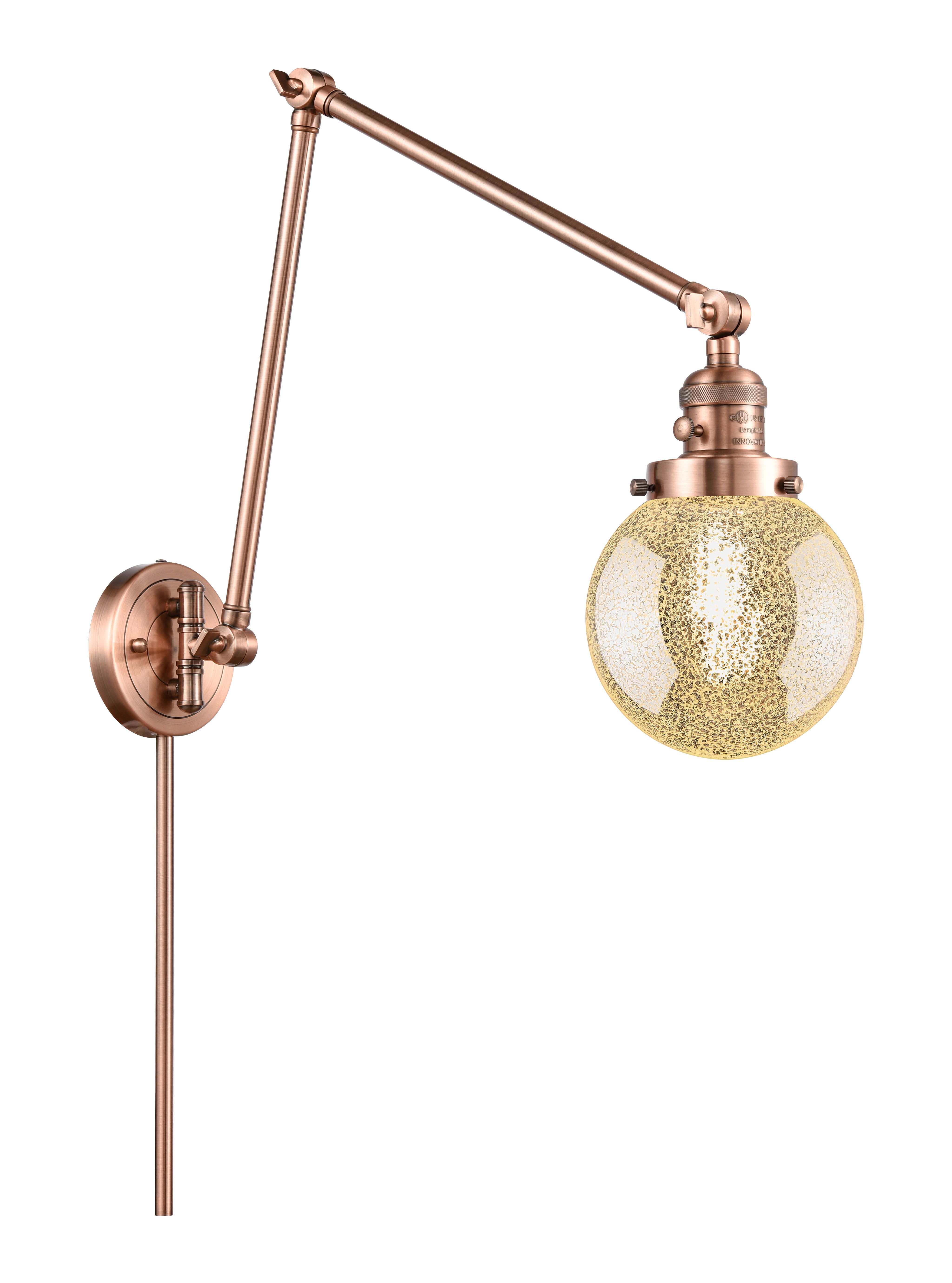 Franklin Restoration Swing Arm Cast Brass