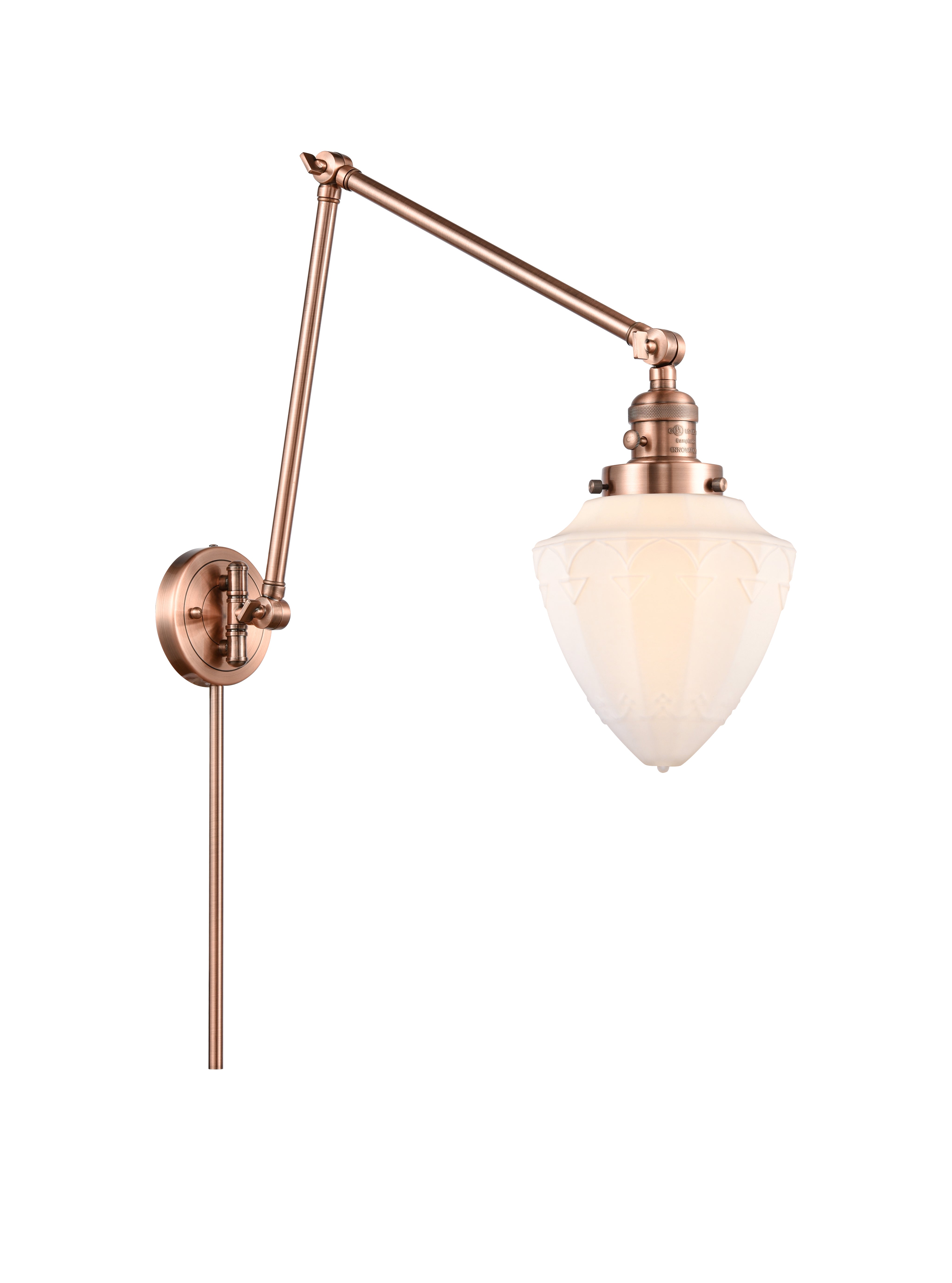 Franklin Restoration Swing Arm Cast Brass