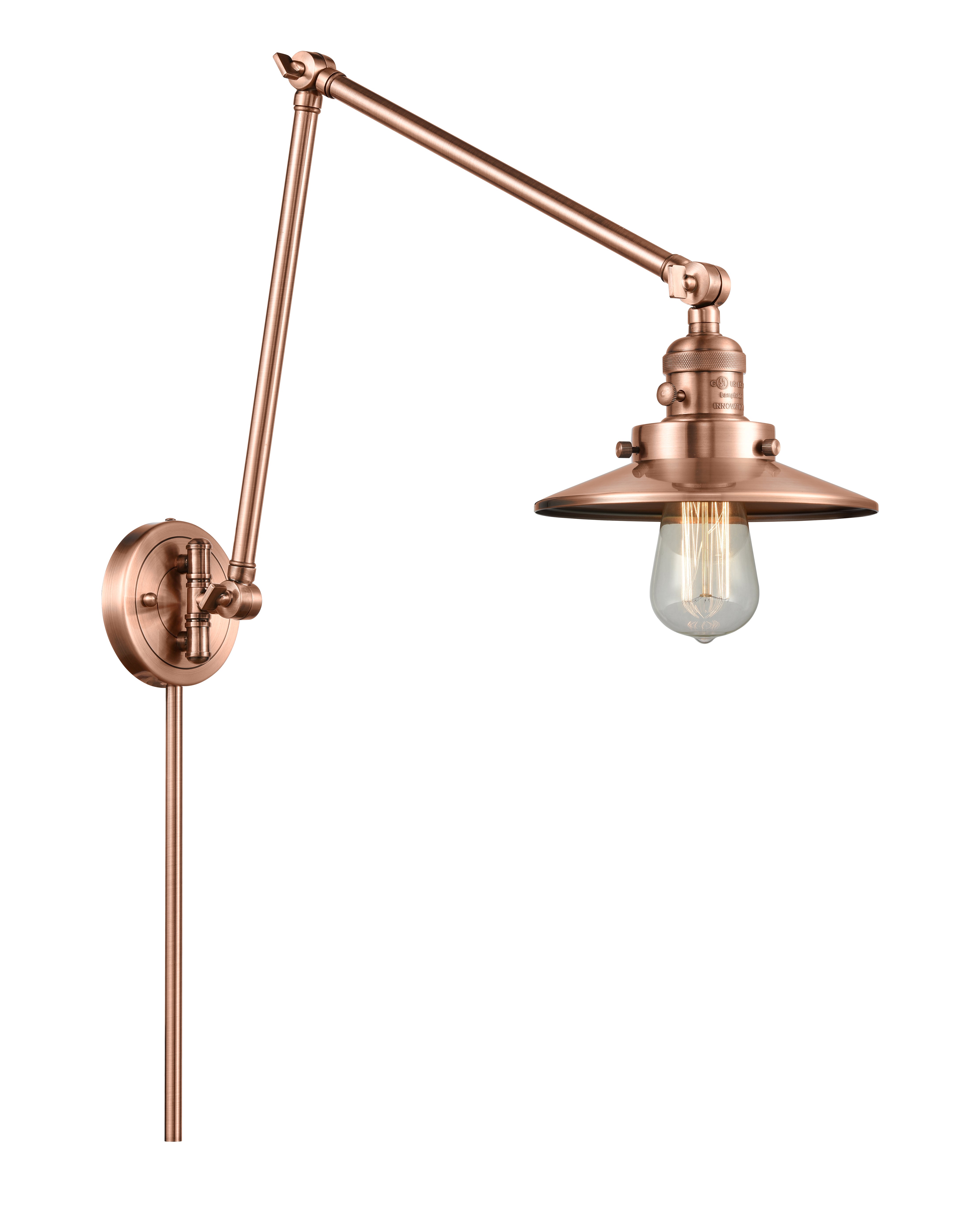 Franklin Restoration Swing Arm Cast Brass