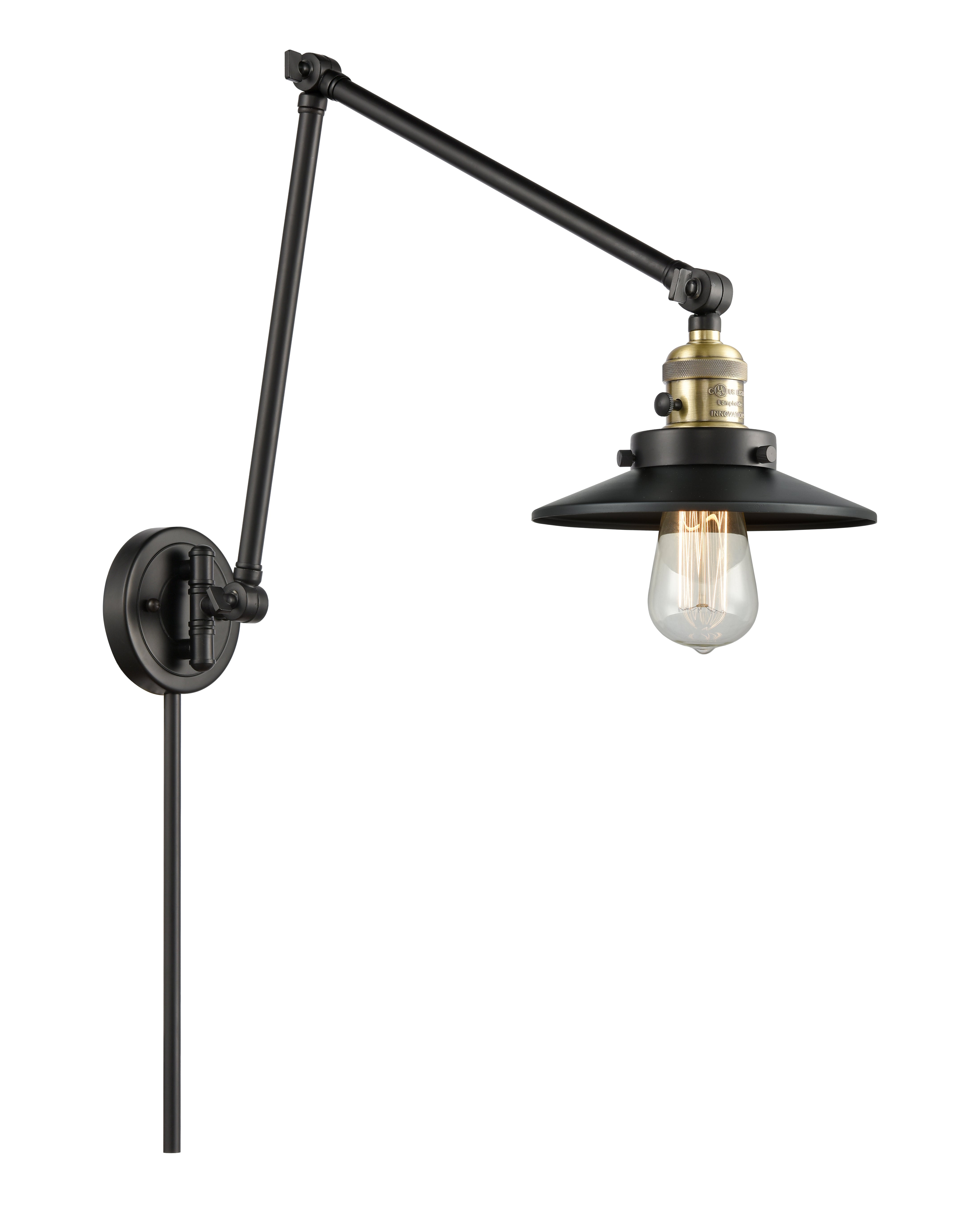 Franklin Restoration Swing Arm Cast Brass