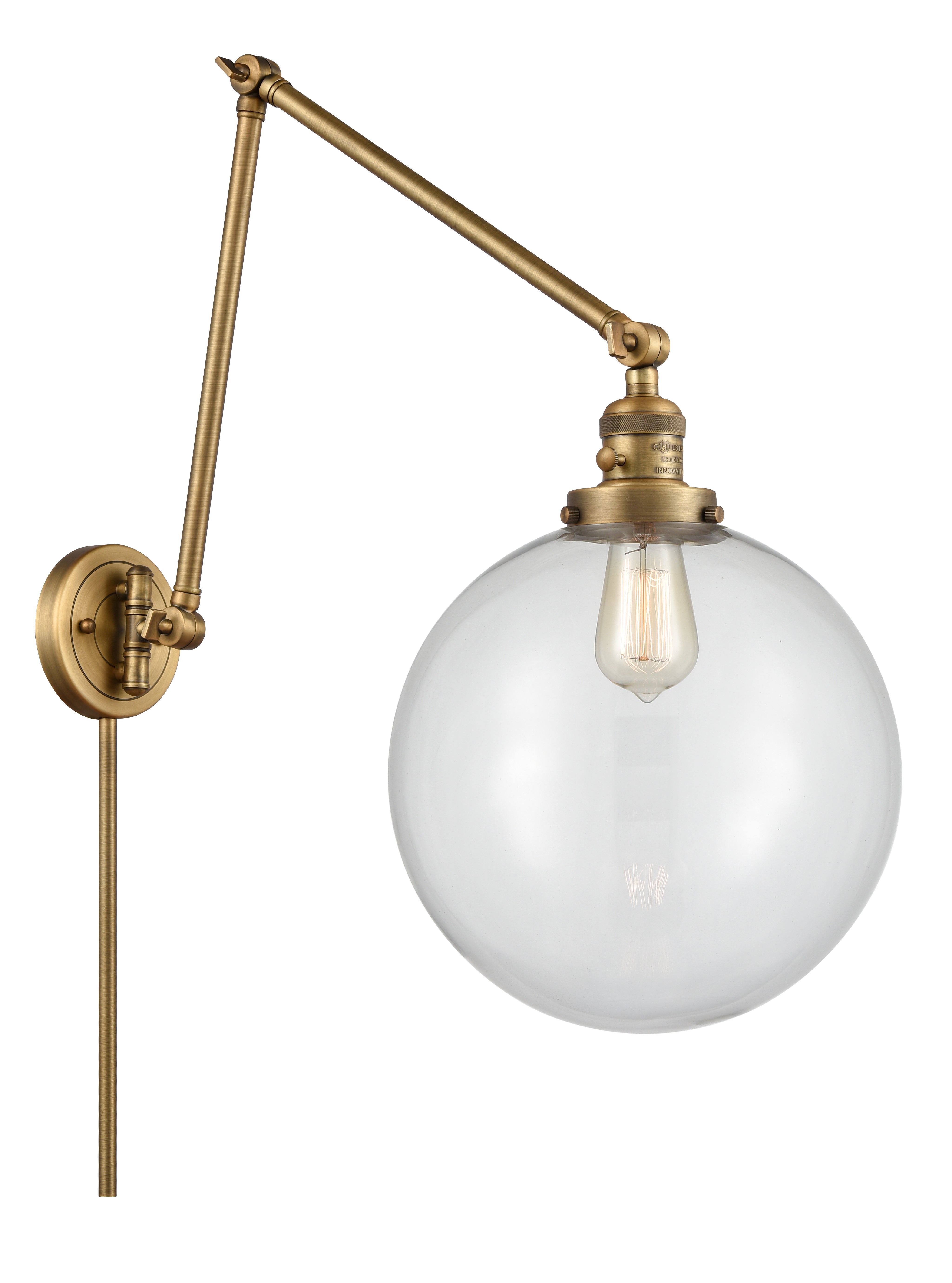 Franklin Restoration Swing Arm Cast Brass