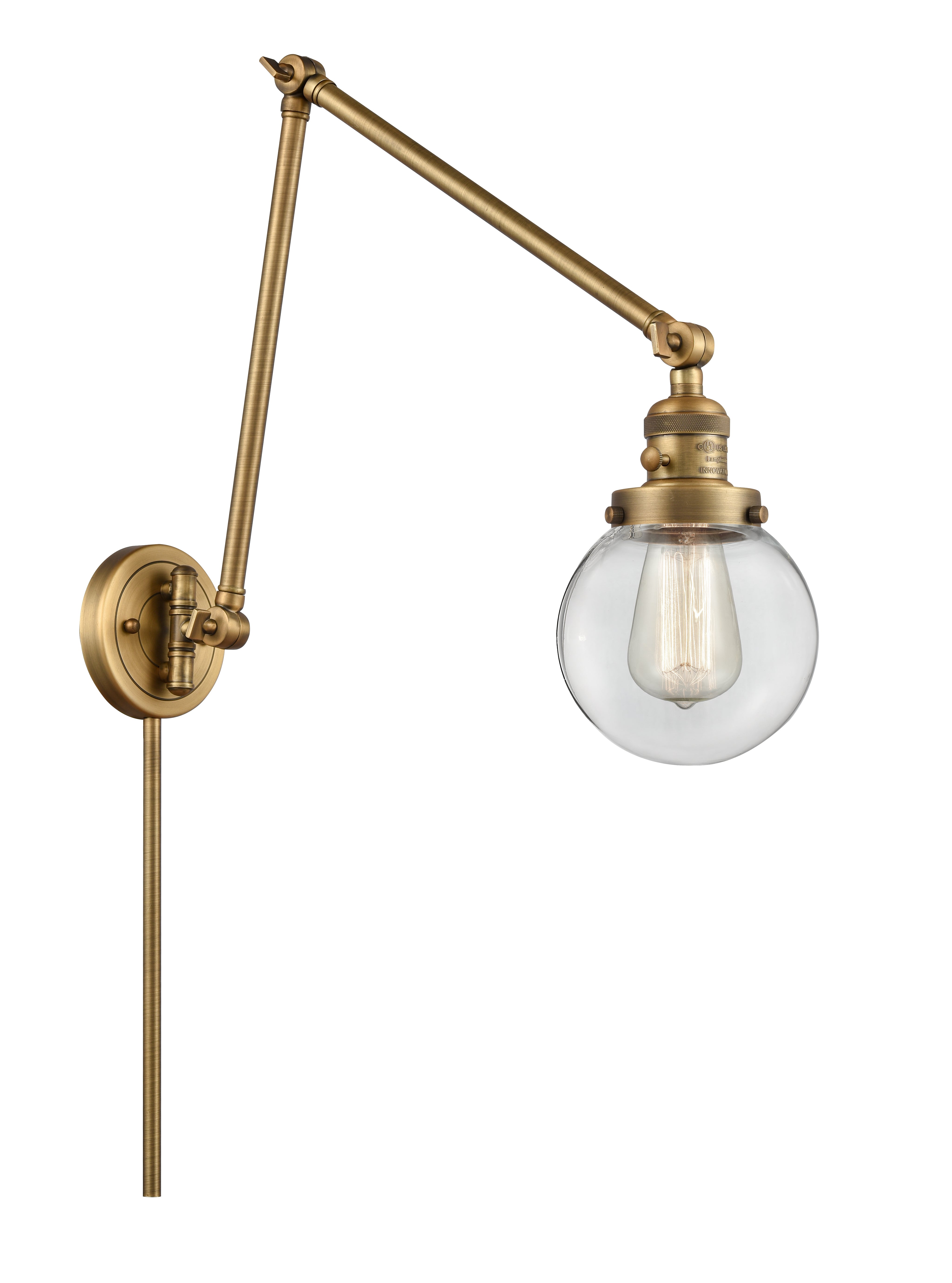 Franklin Restoration Swing Arm Cast Brass
