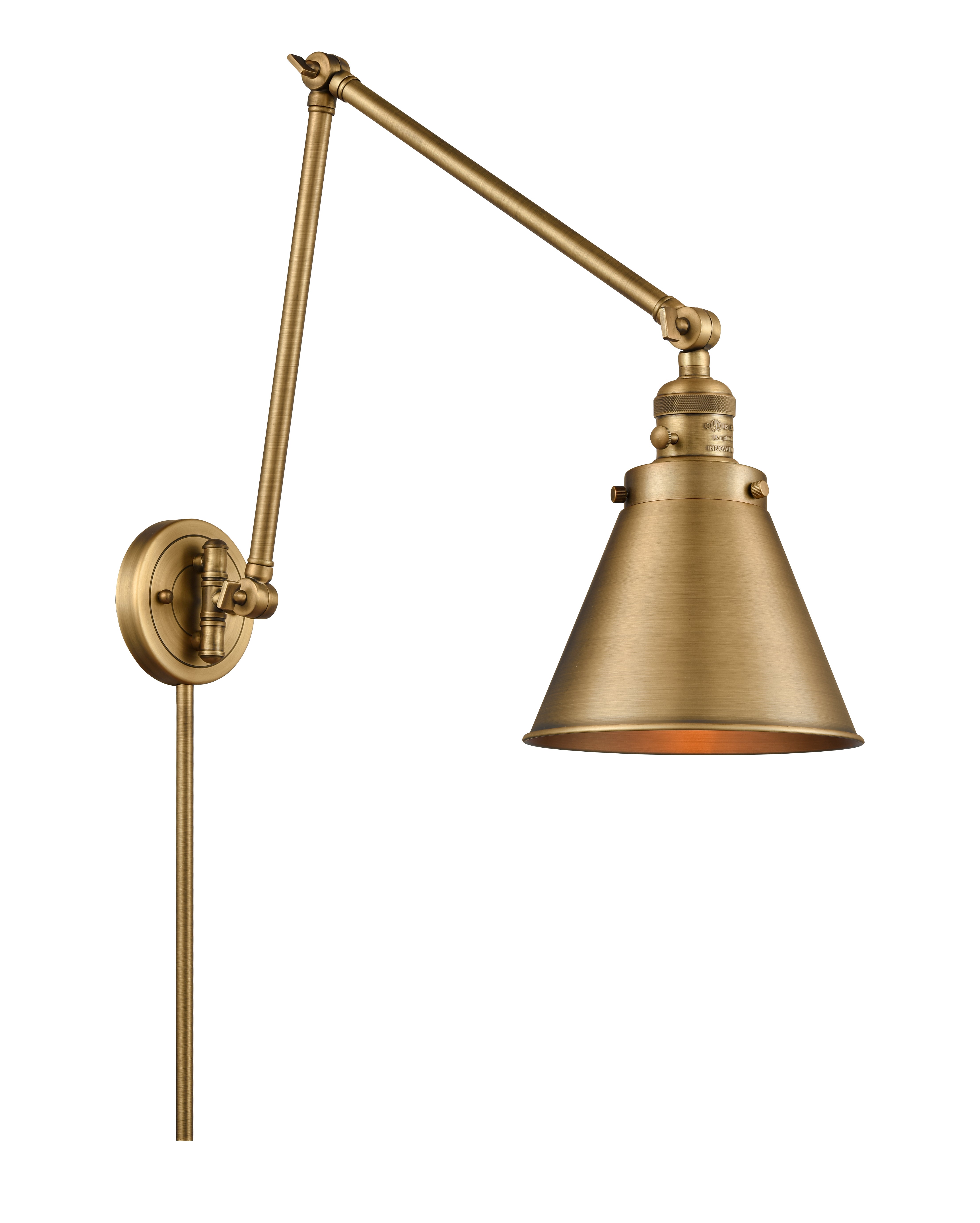 Franklin Restoration Swing Arm Cast Brass