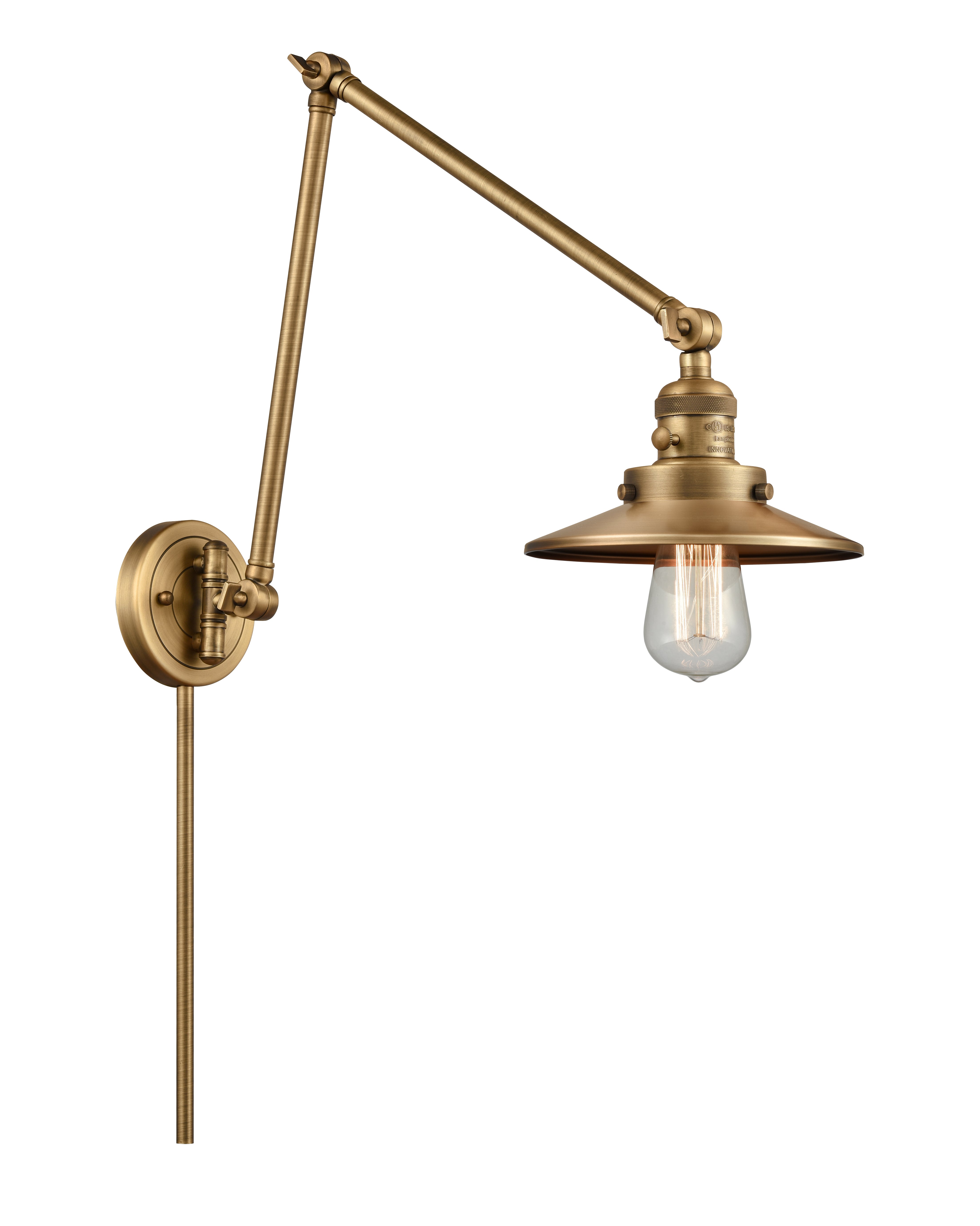 Franklin Restoration Swing Arm Cast Brass